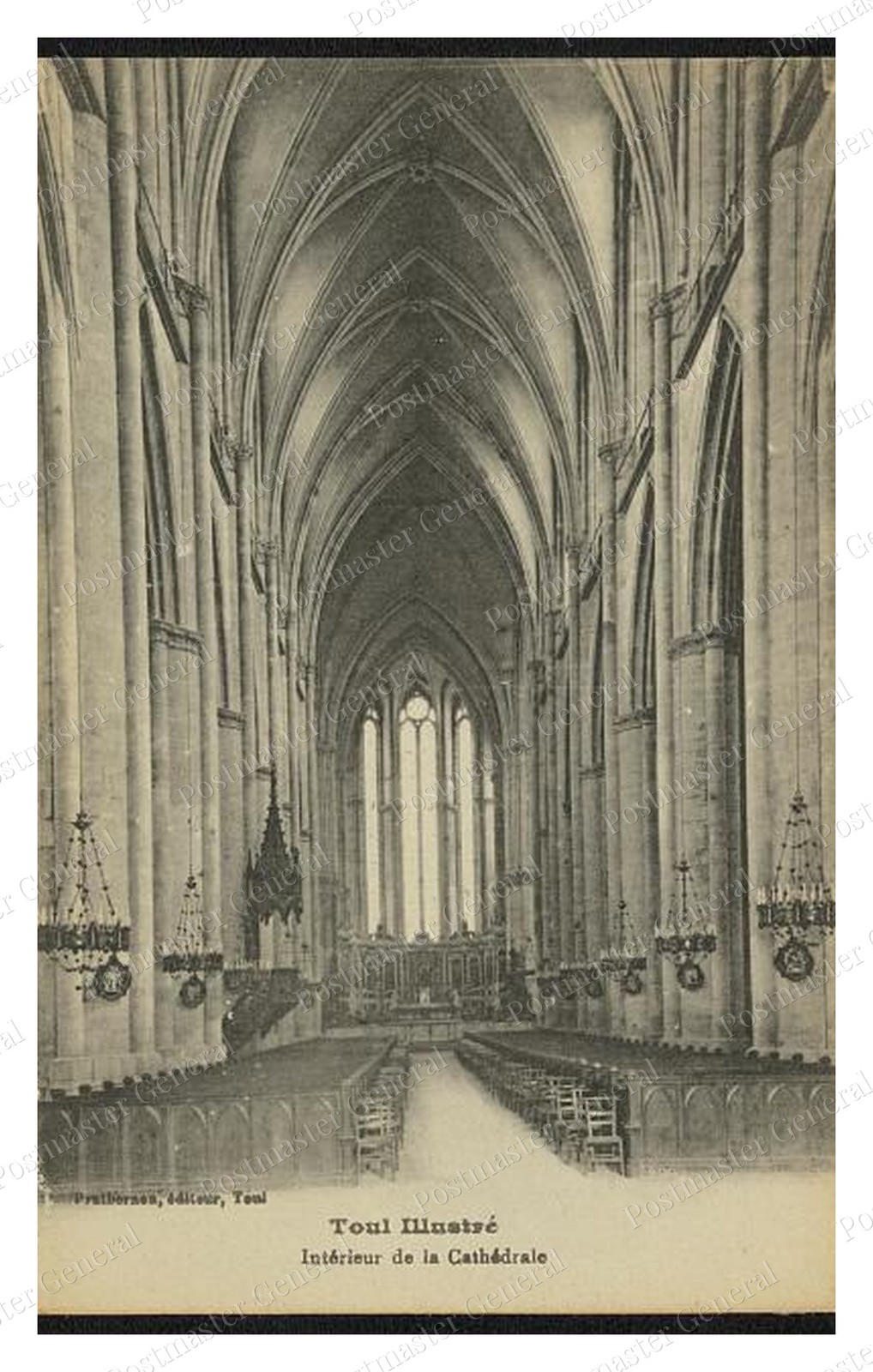 Toul Cathedral Interior Standard Postcard COPY RPPC Toul Cathedral Interior Standard Postcard COPY RPPC