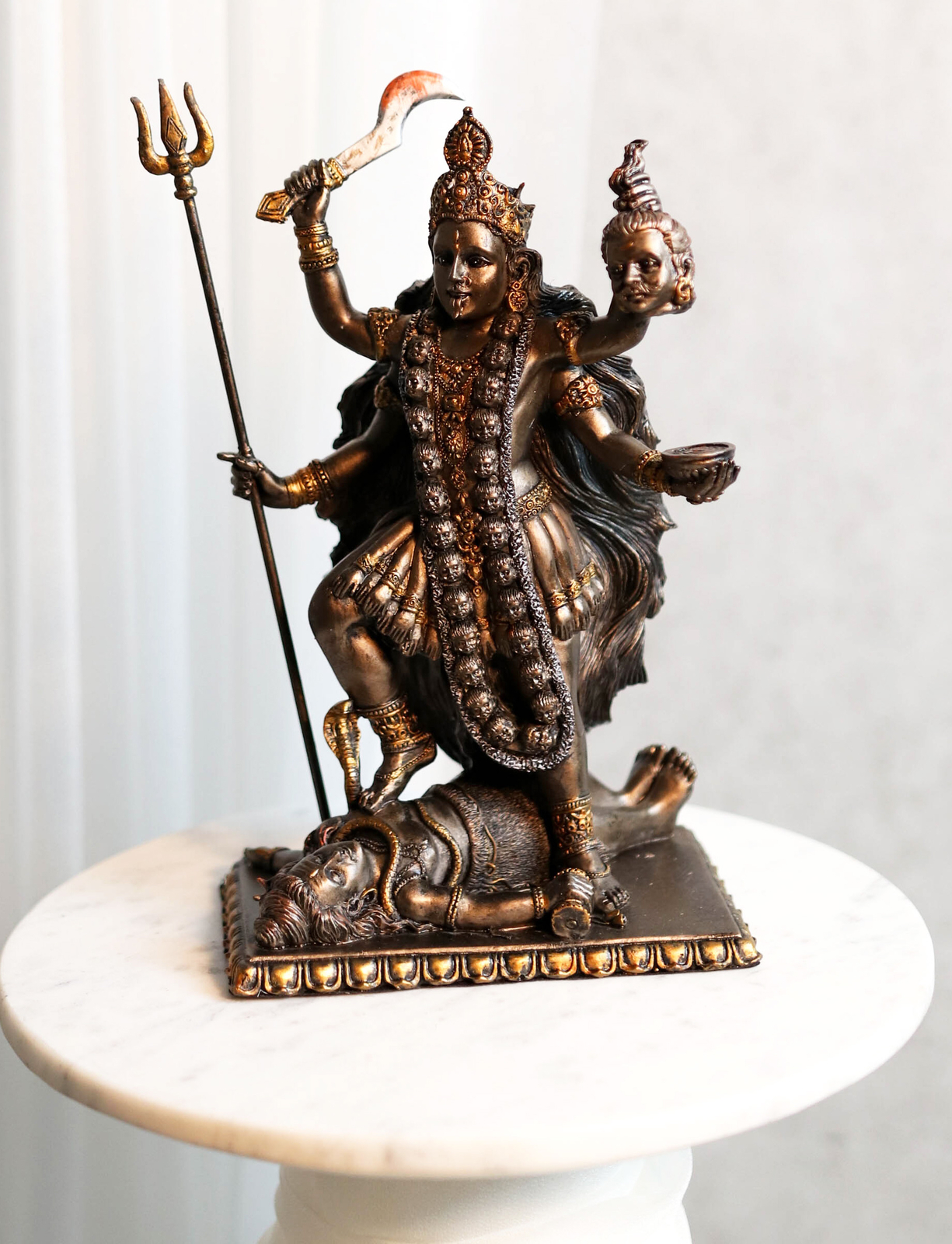 Hindu Goddess Of Time And Death Kali Bhavatārini Figurine Eastern Enlightenment Hindu Goddess Of Time And Death Kali Bhavatārini Figurine Eastern Enlightenment