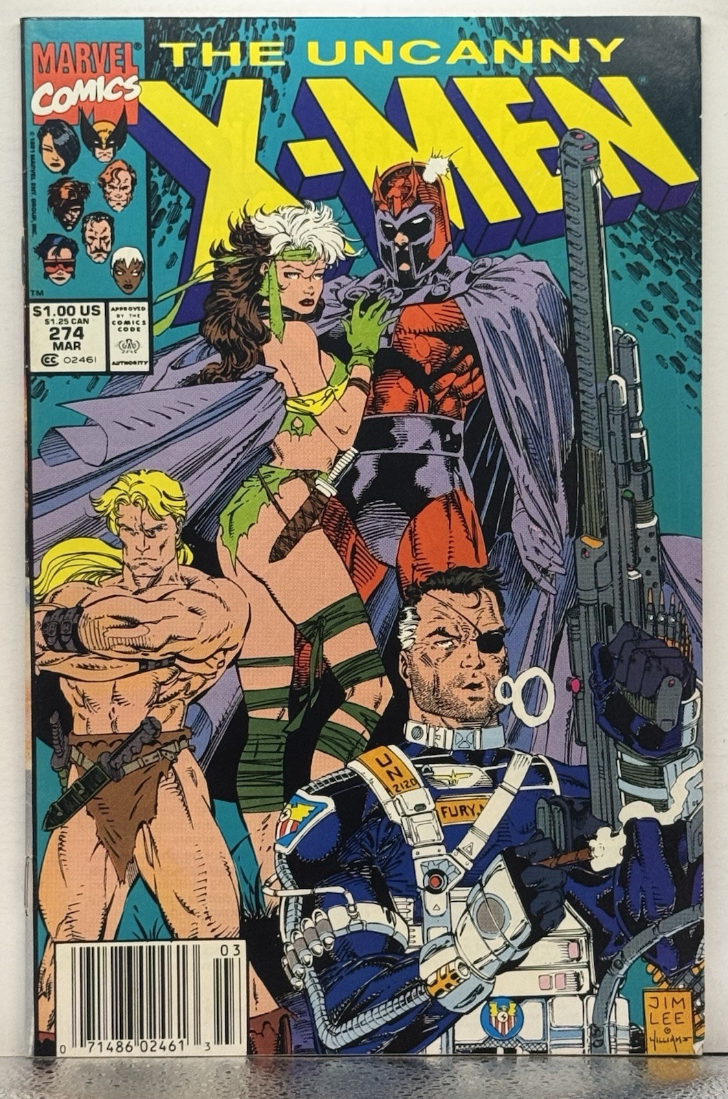 The Uncanny X-Men #274 Newsstand Variant (Marvel Comics March 1991) VF
