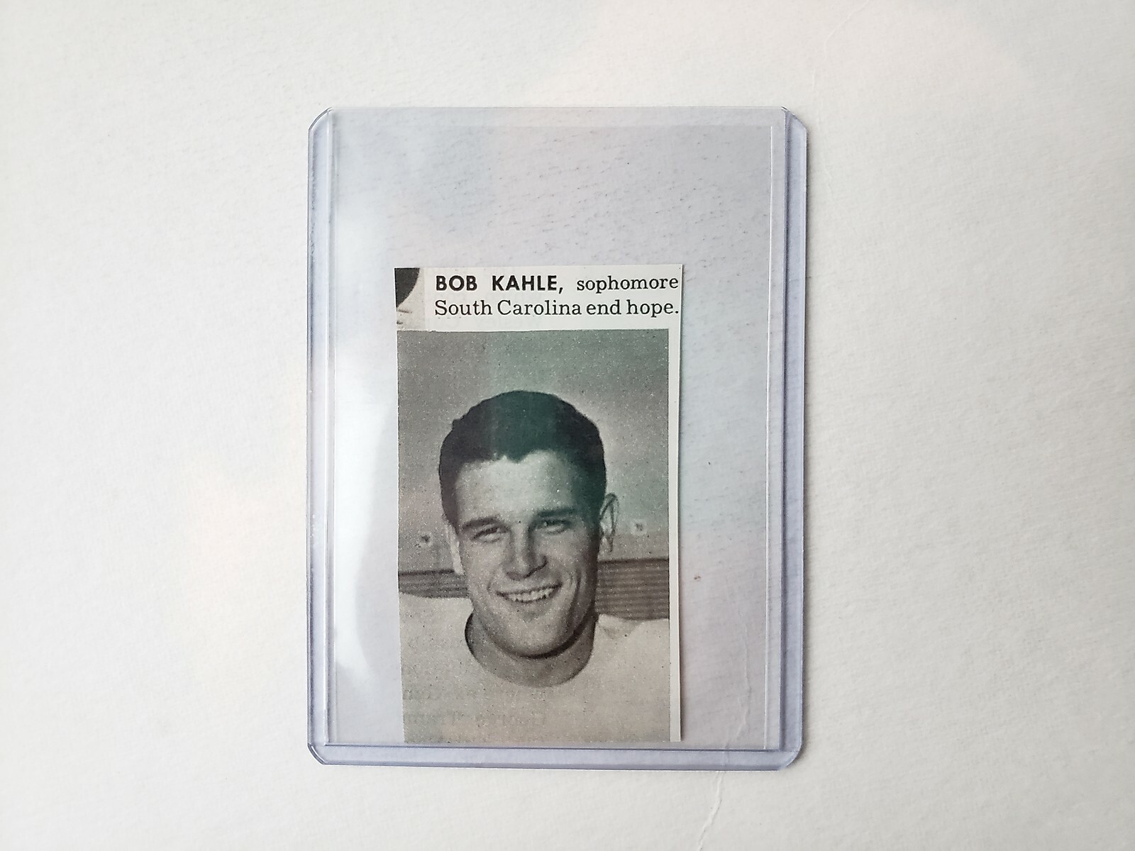 Bob Kahle University of South Carolina 1949 S&S Football Pictorial Panel