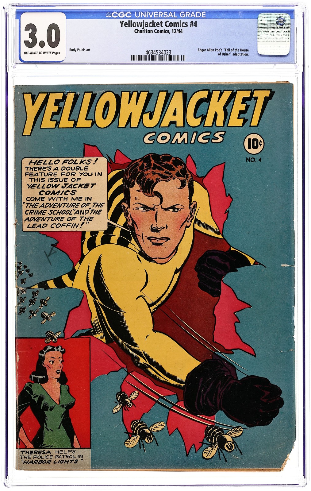Yellowjacket Comics #4 CGC 3.0 1944 4634534023