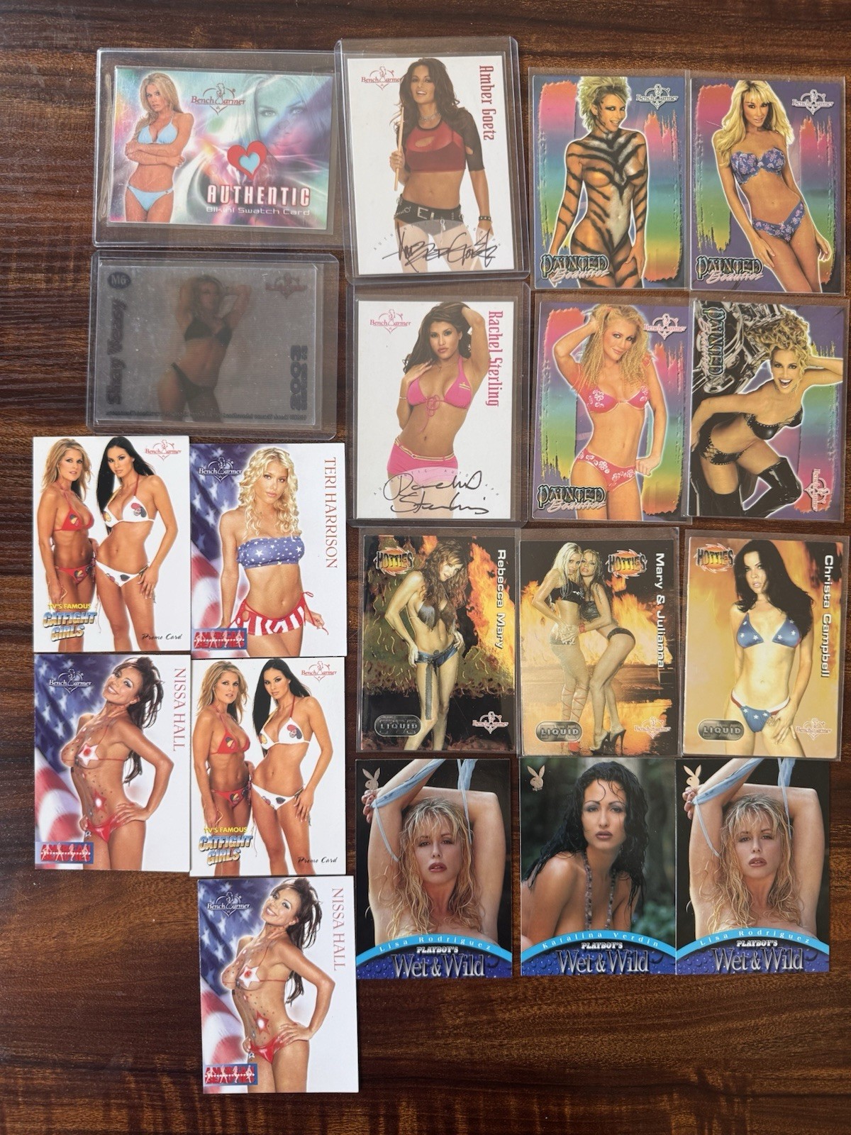 RARE 2003 Benchwarmer 19 Card Lot-Autos, Bikini Swatch, Motion, Painted, Playboy