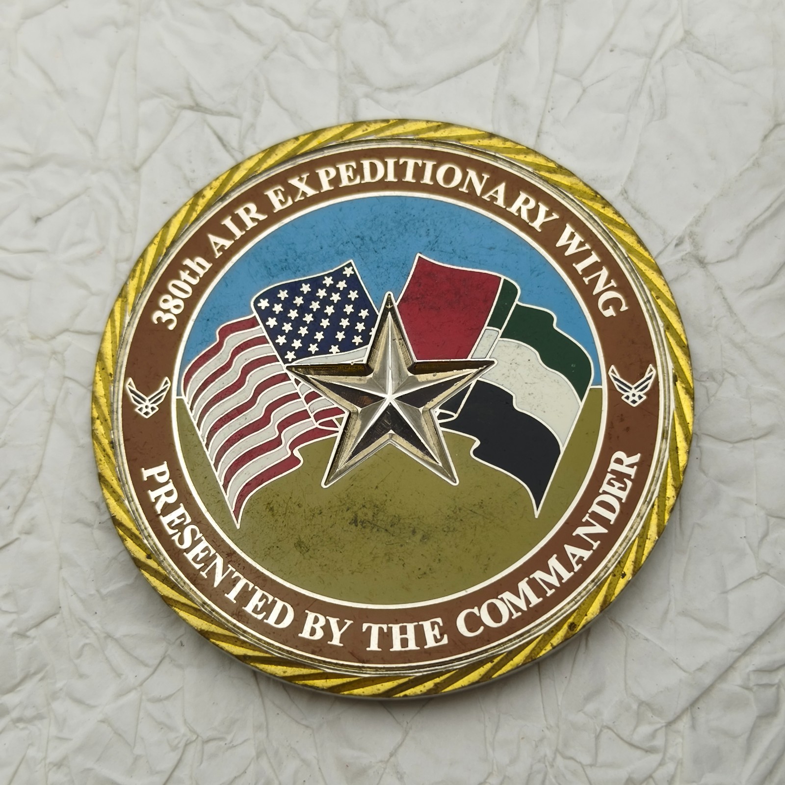 USAF 380th Air Expeditionary Wing Commander Challenge Coin