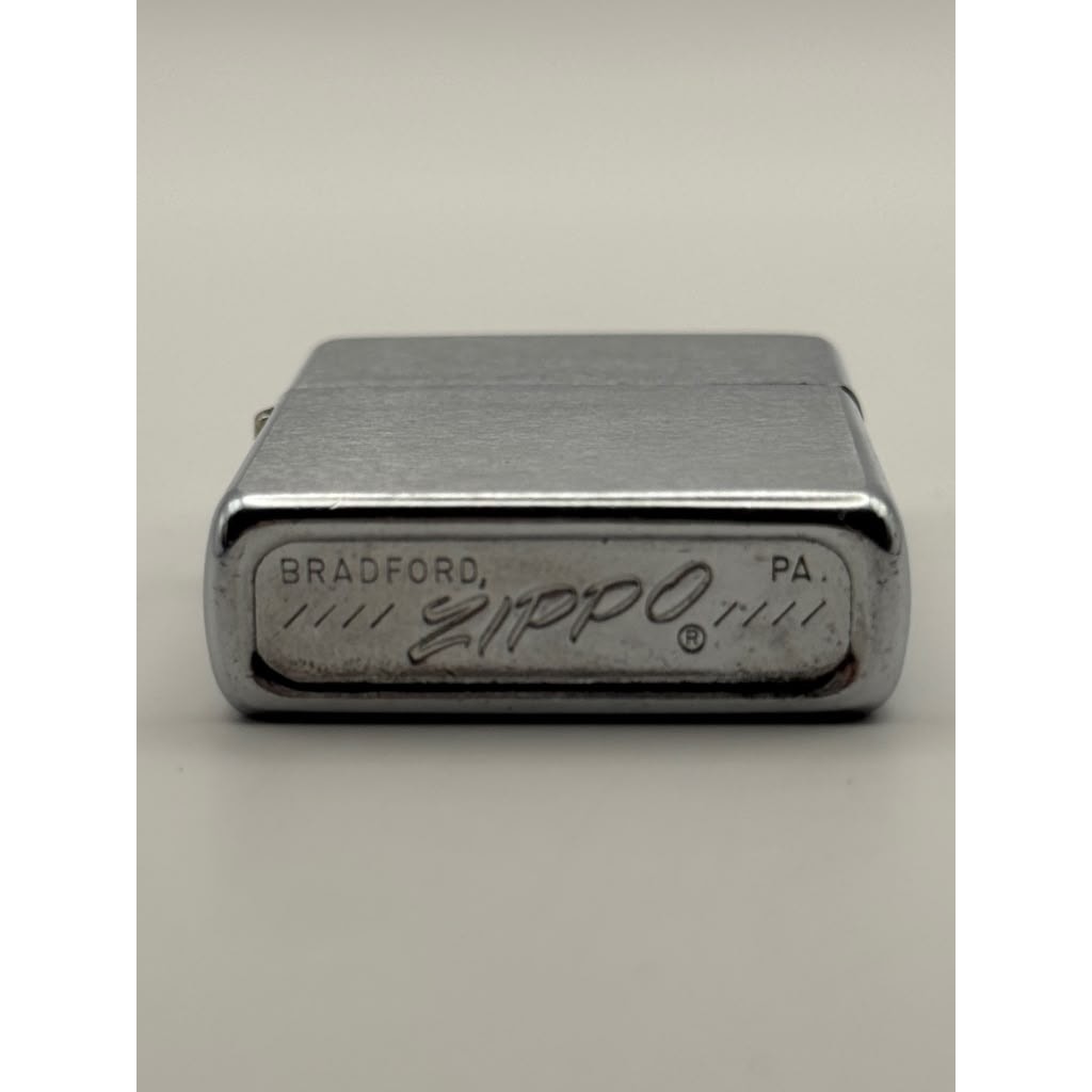 Vintage 1974 Zippo Regular Size Brushed Chrome Windproof Lighter