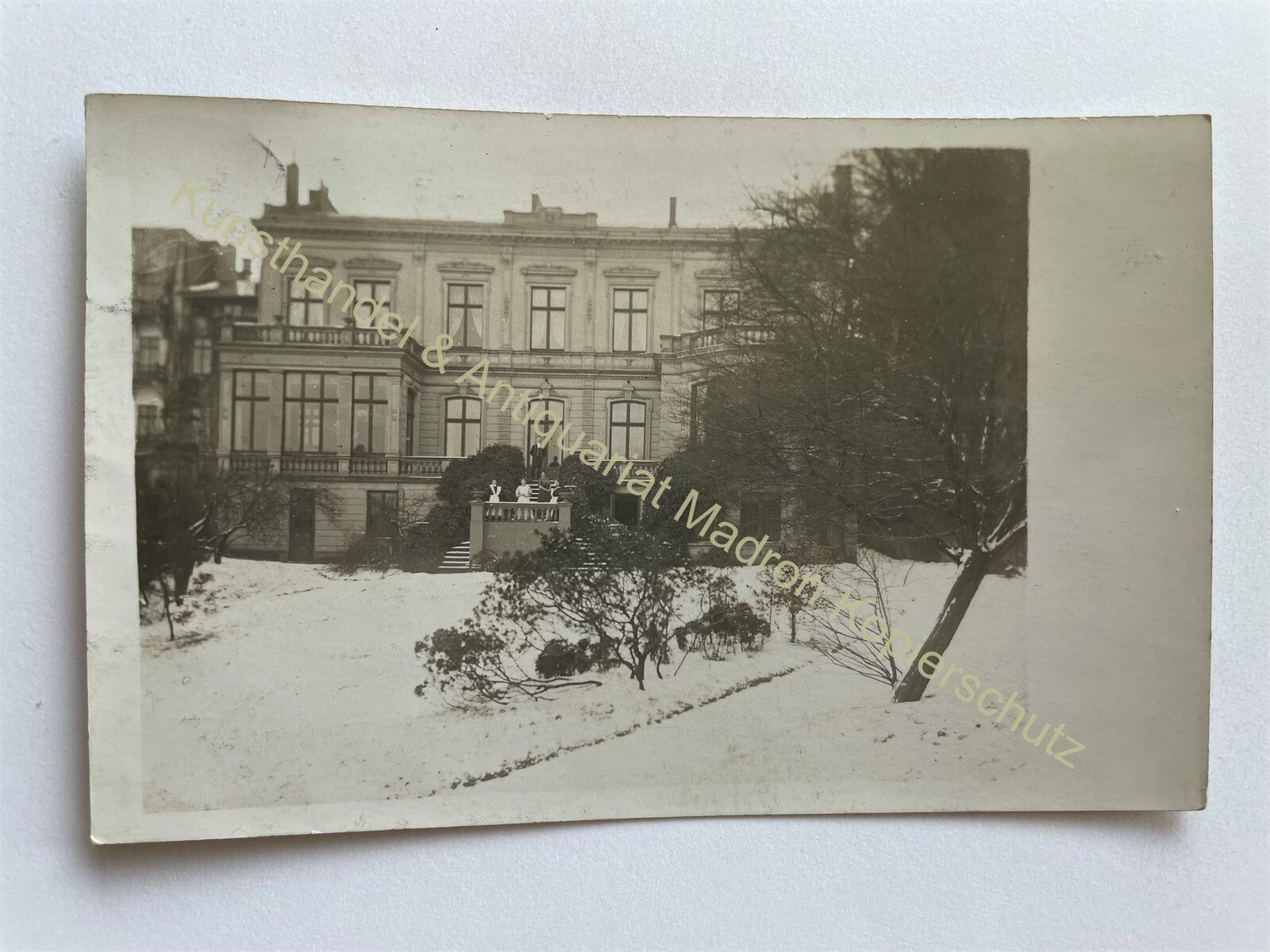orig. Photo postcard Hamburg Altona 1912 Villa House 