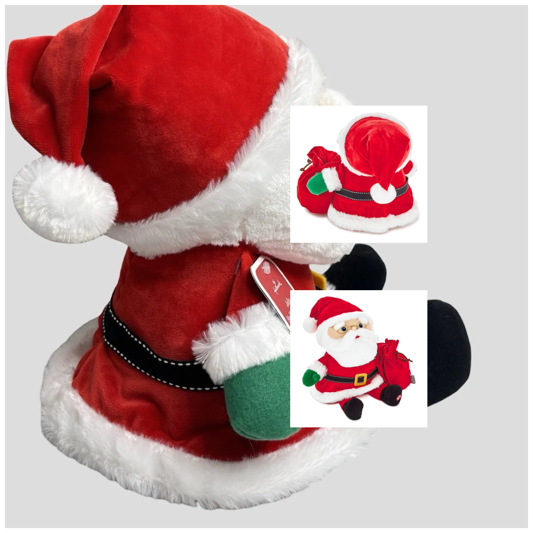 2018 Hallmark Jolly Ho-Ho-Holidays Talking Santa Plush with Sound See Video NWT