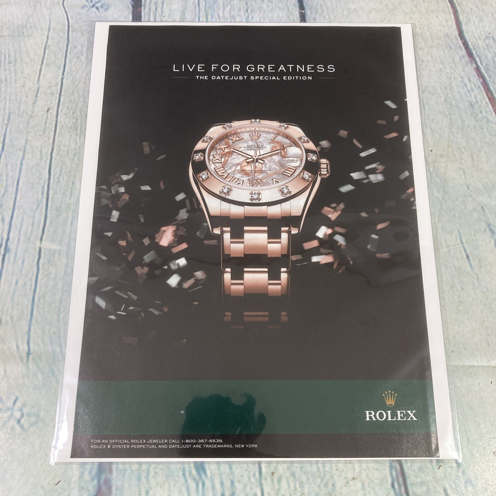 2012 Rolex Luxury Watch Datejust Special Edition Print Ad/Poster Magazine Page