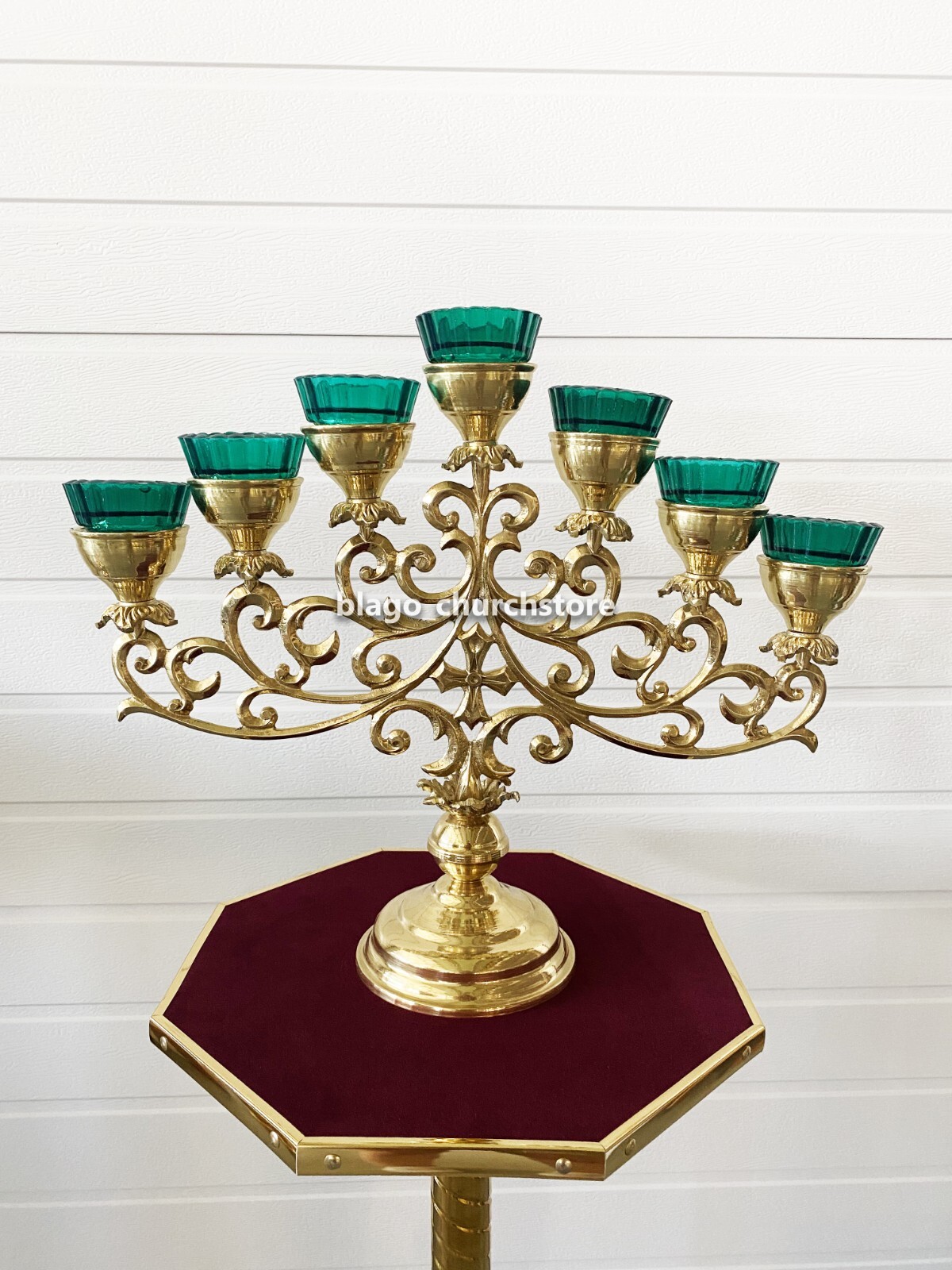 Seven Branch Floor Candelabrum On One Legs Church Seven Сandlesticks 22.04\