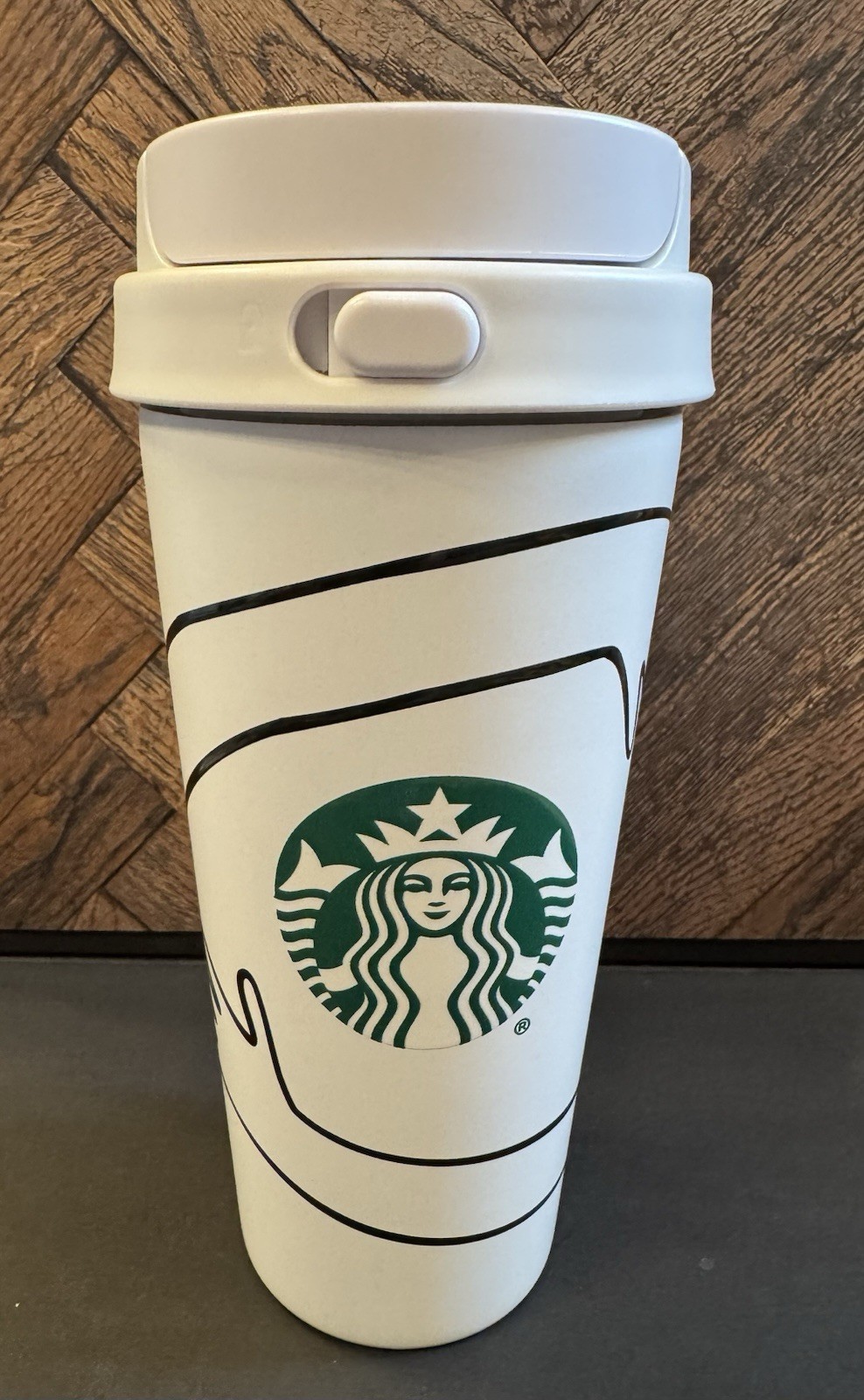 Starbucks Spring 2026 Hug Graphic Stainless Steel Tumbler 16oz Mug New/Washed