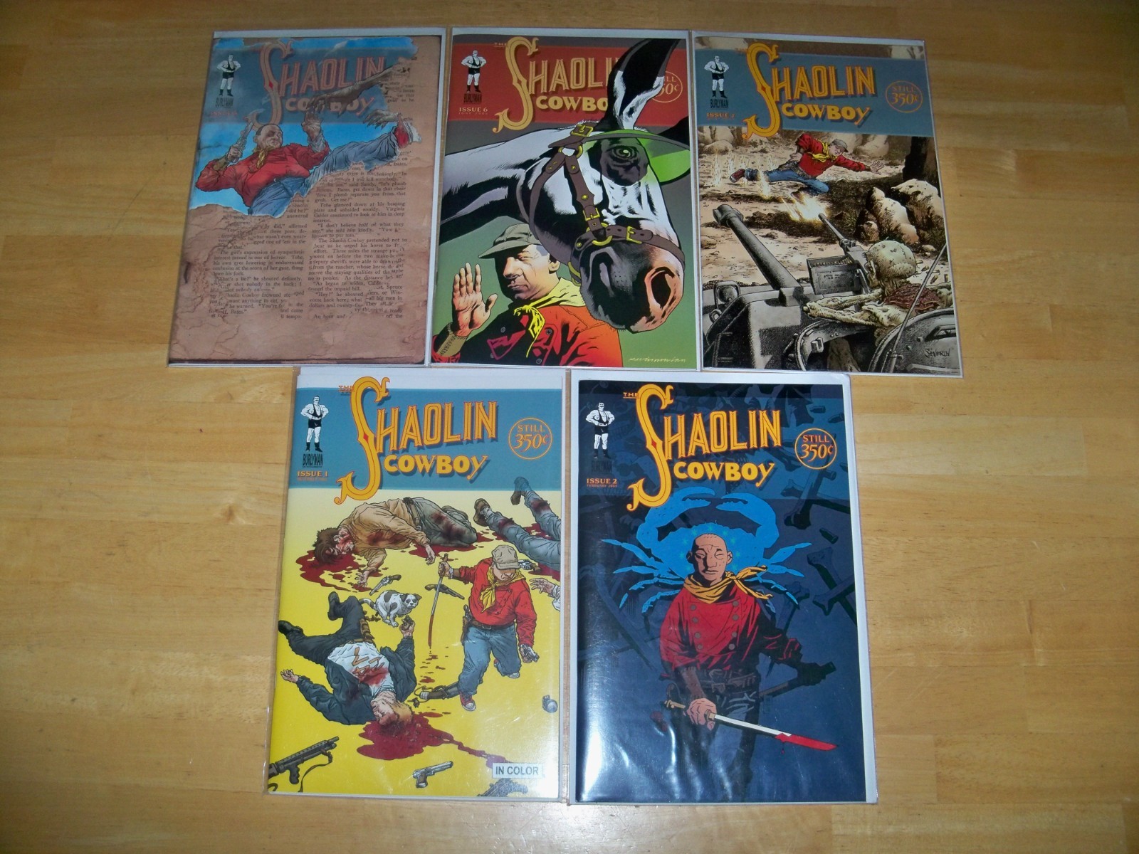 SHAOLIN COWBOY -- 1 2 5 6 7  Burlyman Entertainment -- 1st & 2nd Print