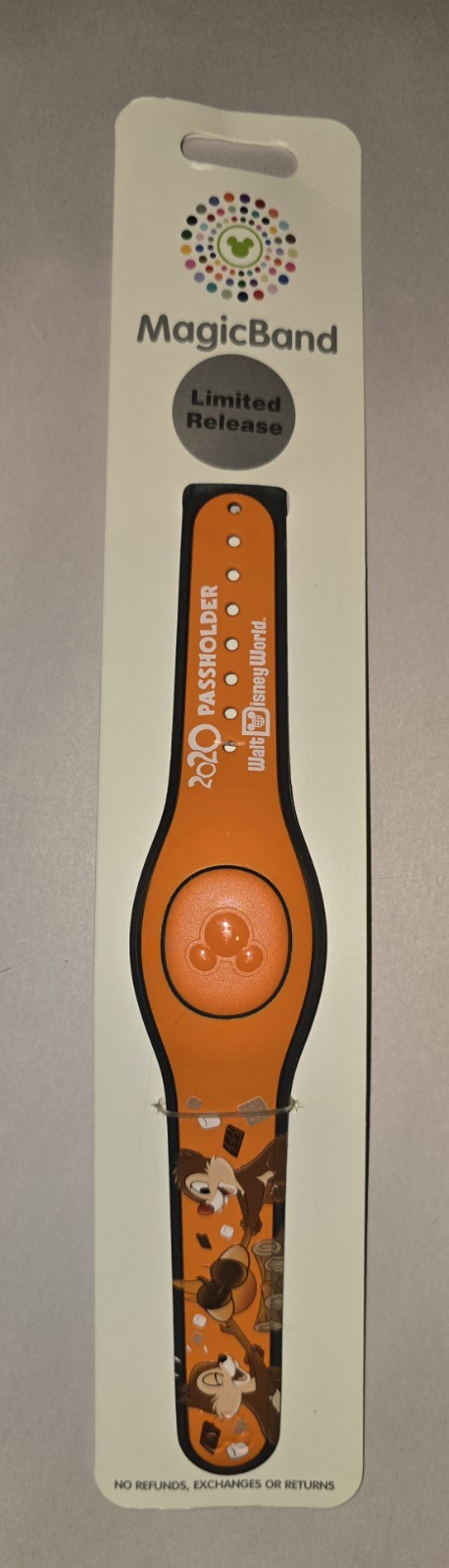 NEW 2021 Disney WDW Magic Band 2 Passholder Chip & Dale Limited Release LR