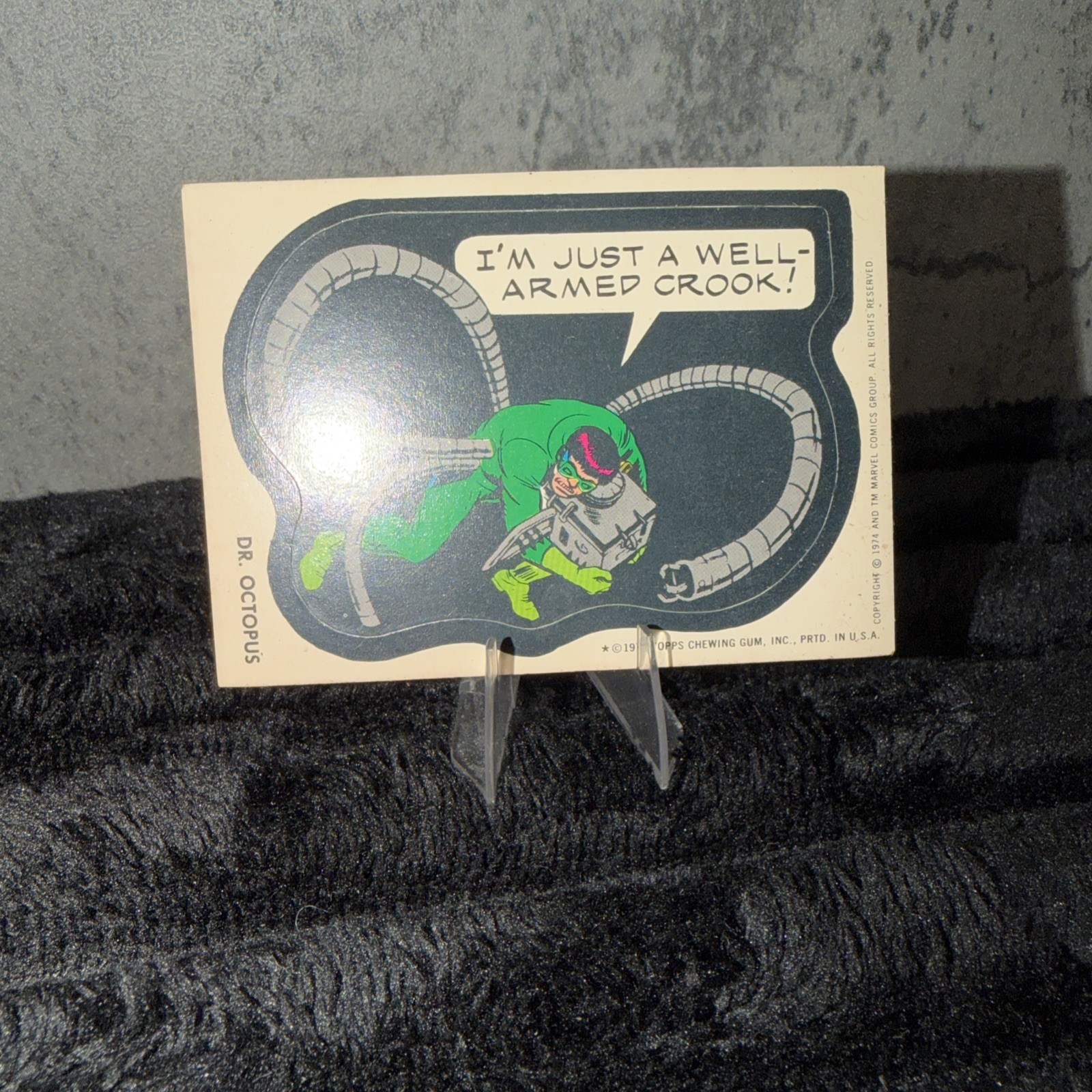 1975 Topps Comic Book Heroes Stickers Dr. Octopus