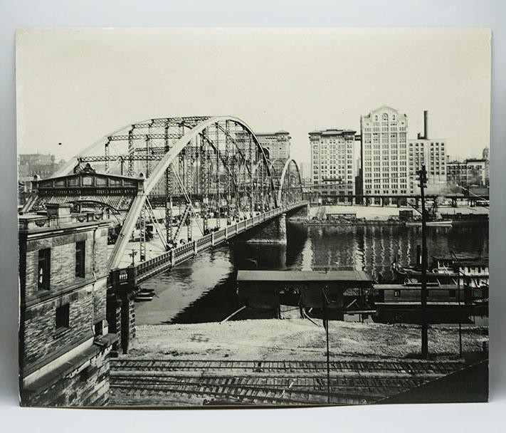 Black & White Photograph Sixth St Bridge Pittsburgh (1892-1927) 16x20