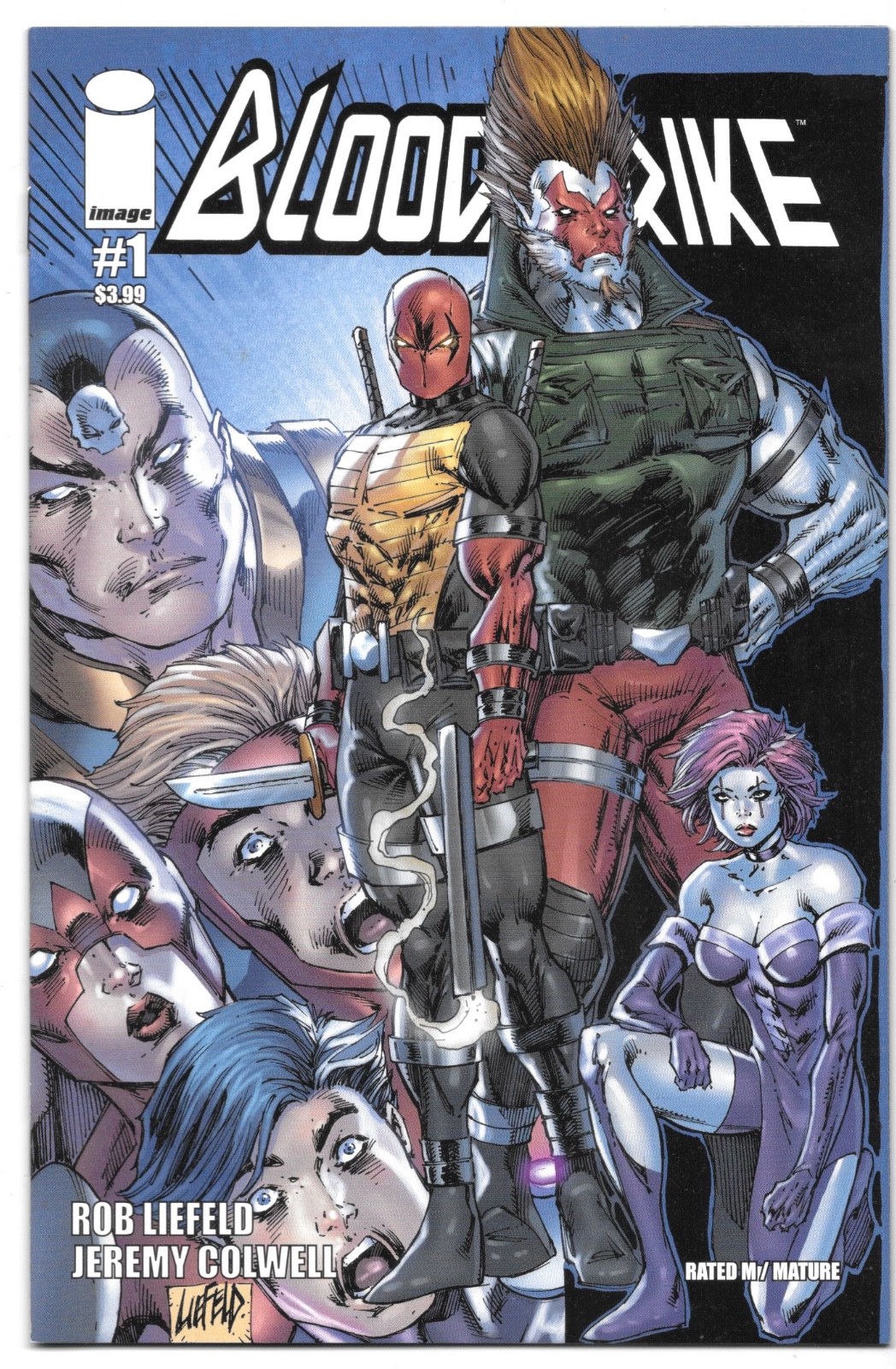 Bloodstrike #1 NM 2015 Image Comics Rob Liefeld Low Print Run High Grade 2015