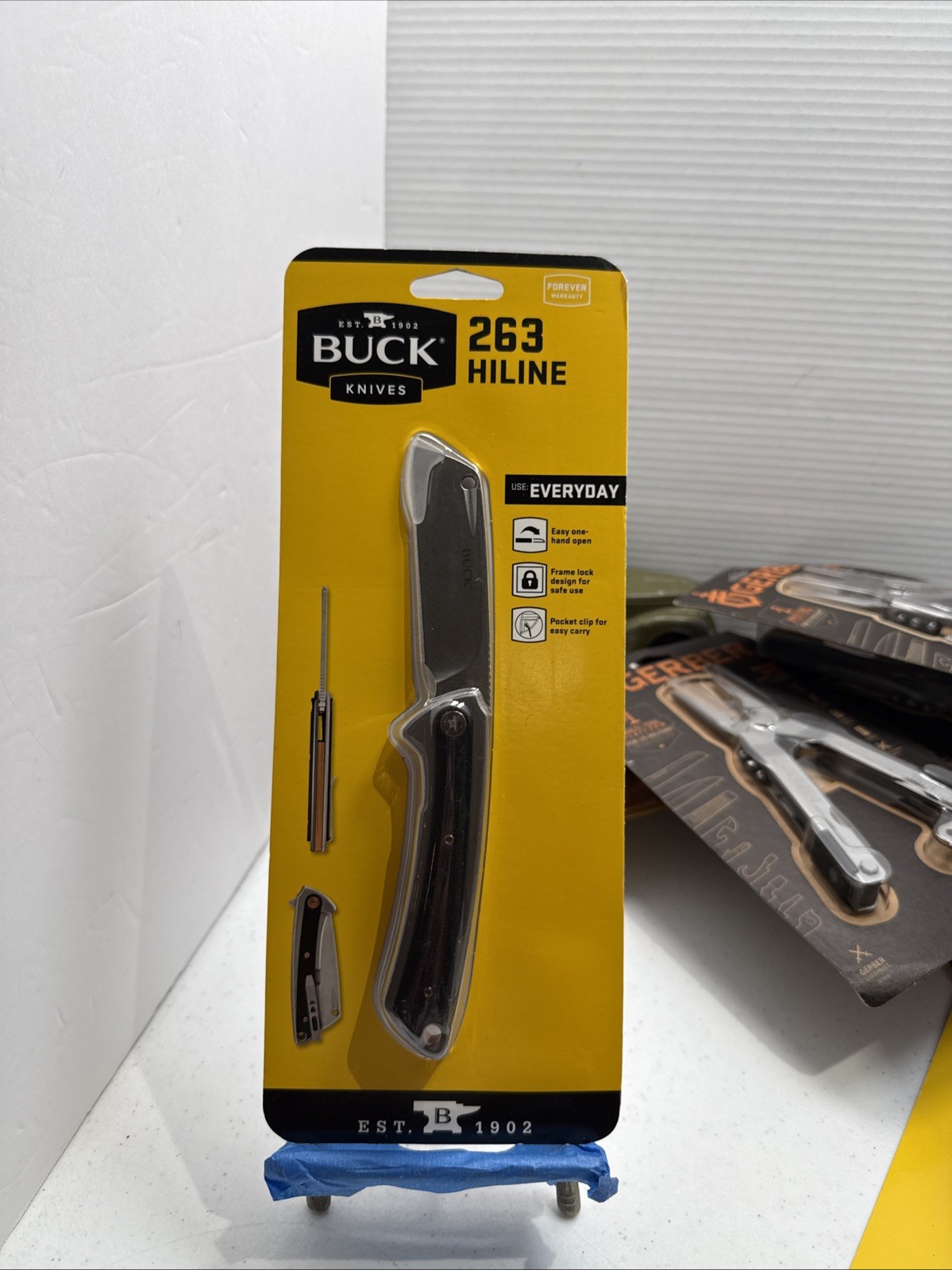 New Buck 263 HiLine Steel Sheepsfoot Copper/Black Folding Knife New Buck 263 HiLine Steel Sheepsfoot Copper/Black Folding Knife