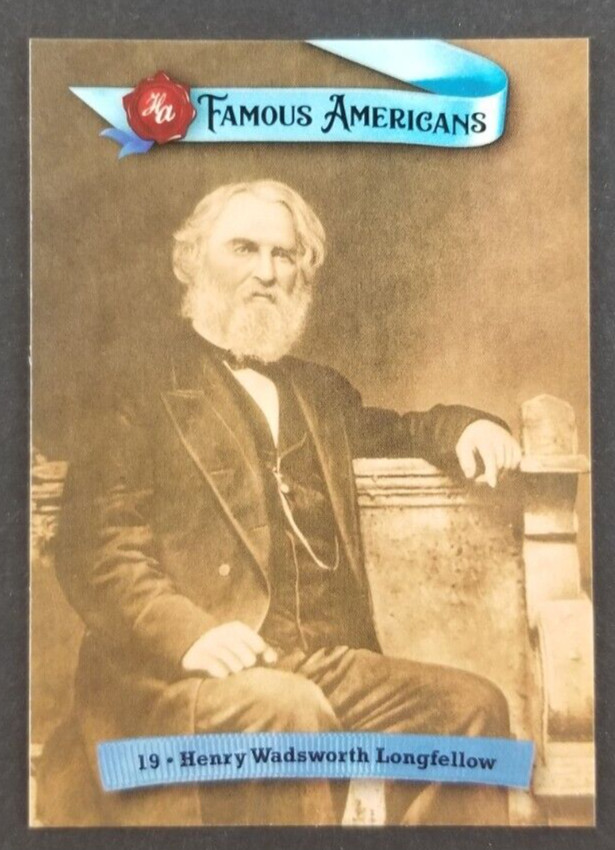 Henry Wadsworth Longfellow Poet Author 2021 Famous American Card #19 (NM)