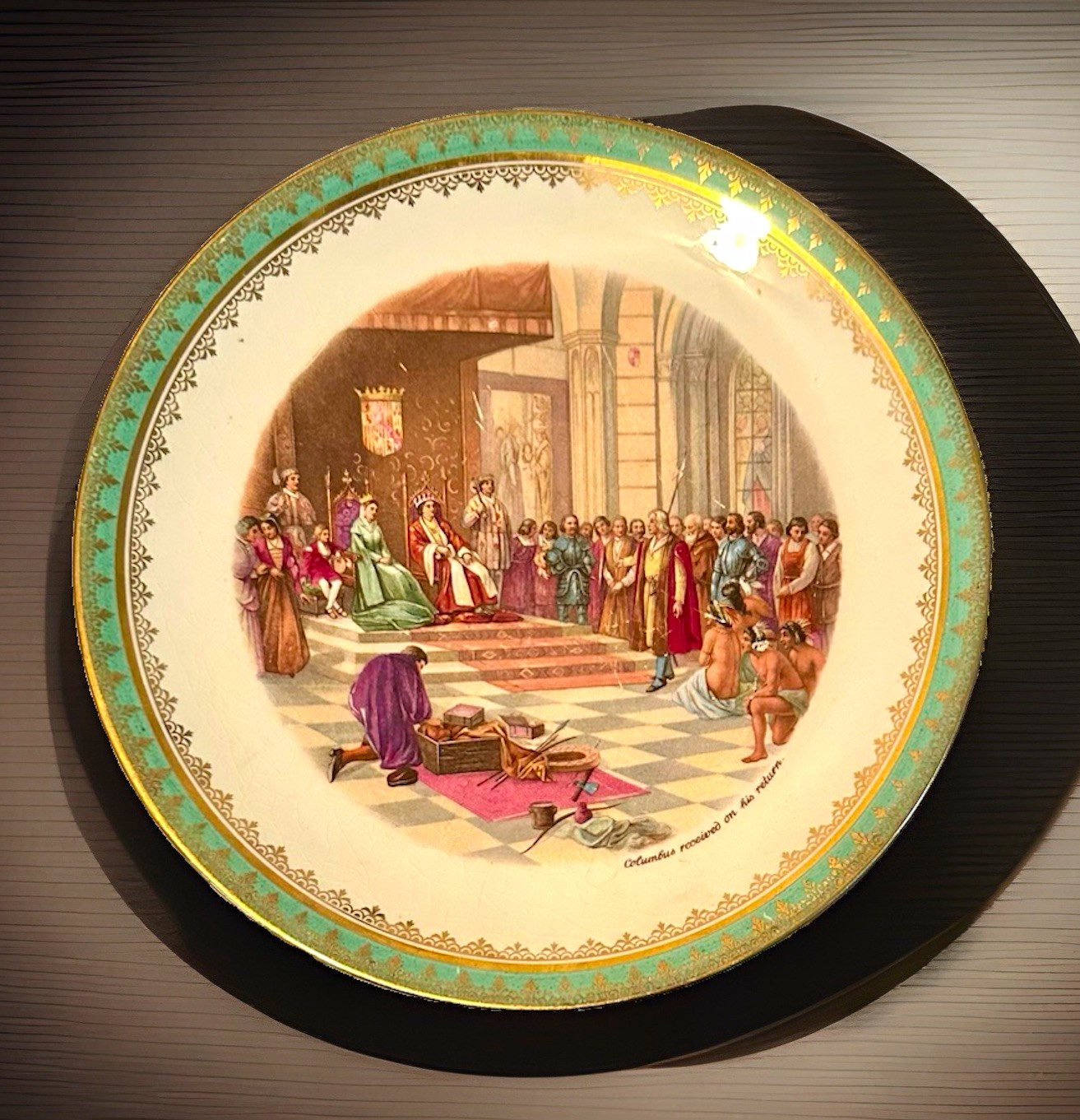 1910 Masonic Pittsburgh Commandery No. 1 K.T. 31st Triennial Chicago Plate