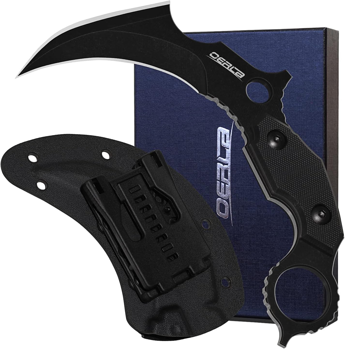 Ol0019be Double Edge Karambit Tactical Knife Full Tang 420hc Stonewashed Stainle Ol0019be Double Edge Karambit Tactical Knife Full Tang 420hc Stonewashed Stainle