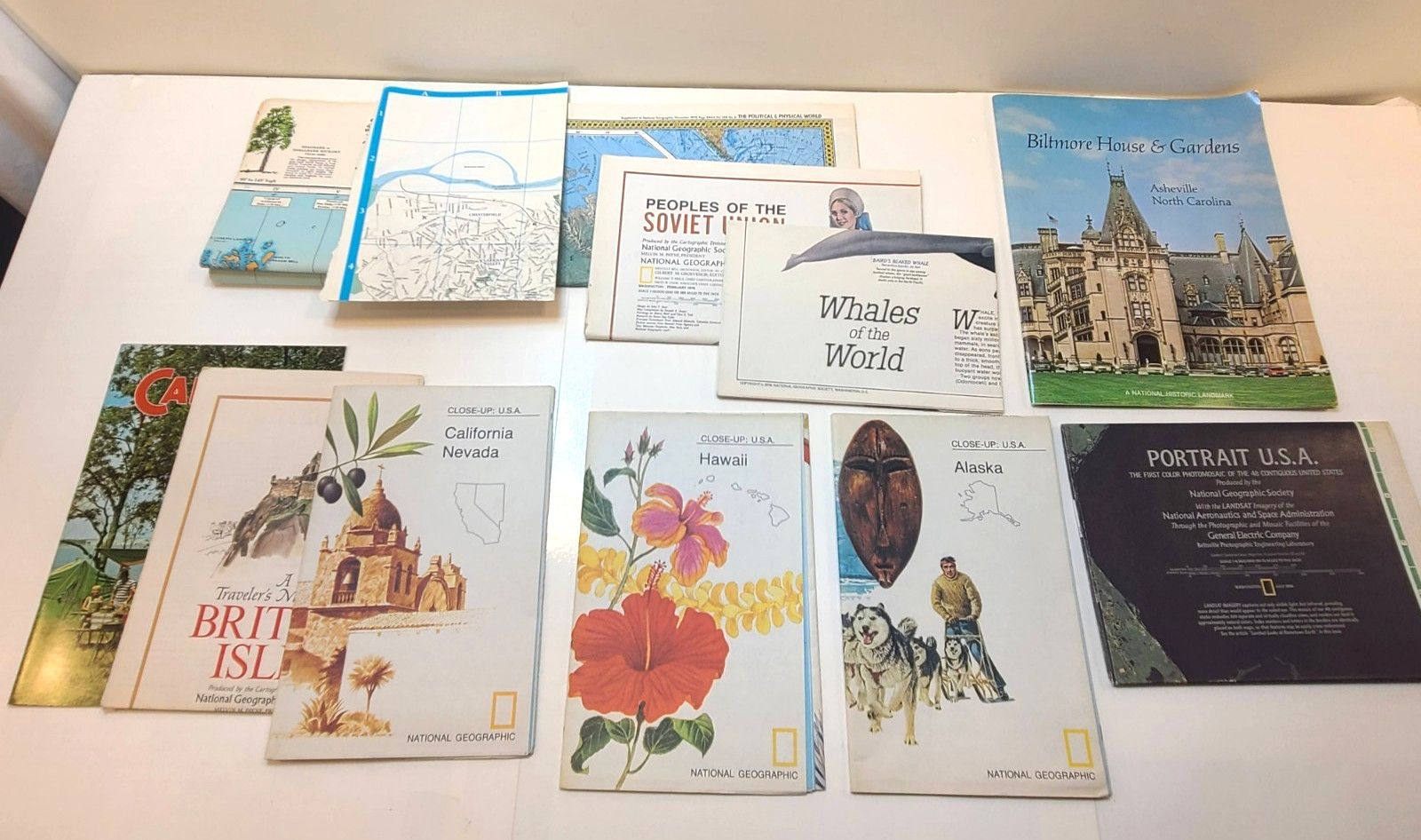 Assorted Travel Maps – California, Nevada, Hawaii, Alaska + Others by Close-Up