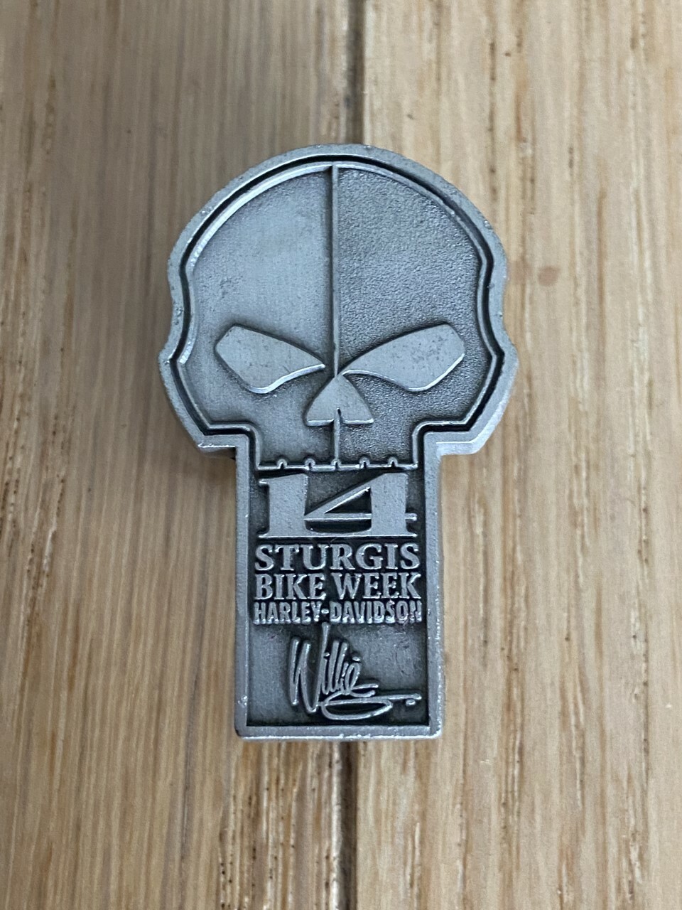 2014 HARLEY DAVIDSON HOG RALLY STURGIS BIKE WEEK WILLIE G JACKET VEST PIN 