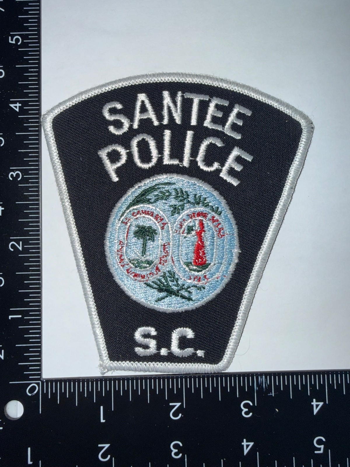 Vintage Santee South Carolina SC Police Shoulder Patch Obsolete Embroidered