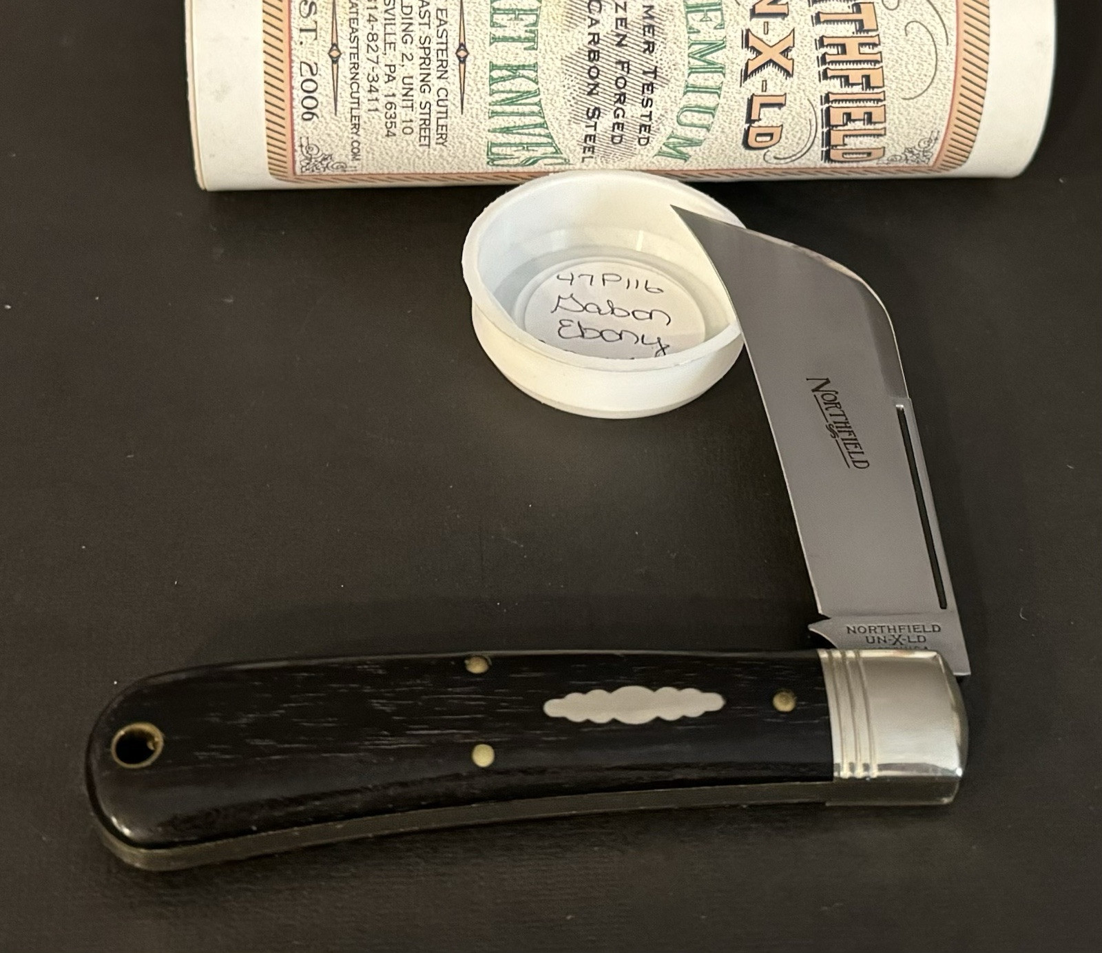 🔥 2016 GEC 47 Great Eastern Cutlery 47P116 Gabon Ebony Wood Satin Pocket Knife 🔥 2016 GEC 47 Great Eastern Cutlery 47P116 Gabon Ebony Wood Satin Pocket Knife
