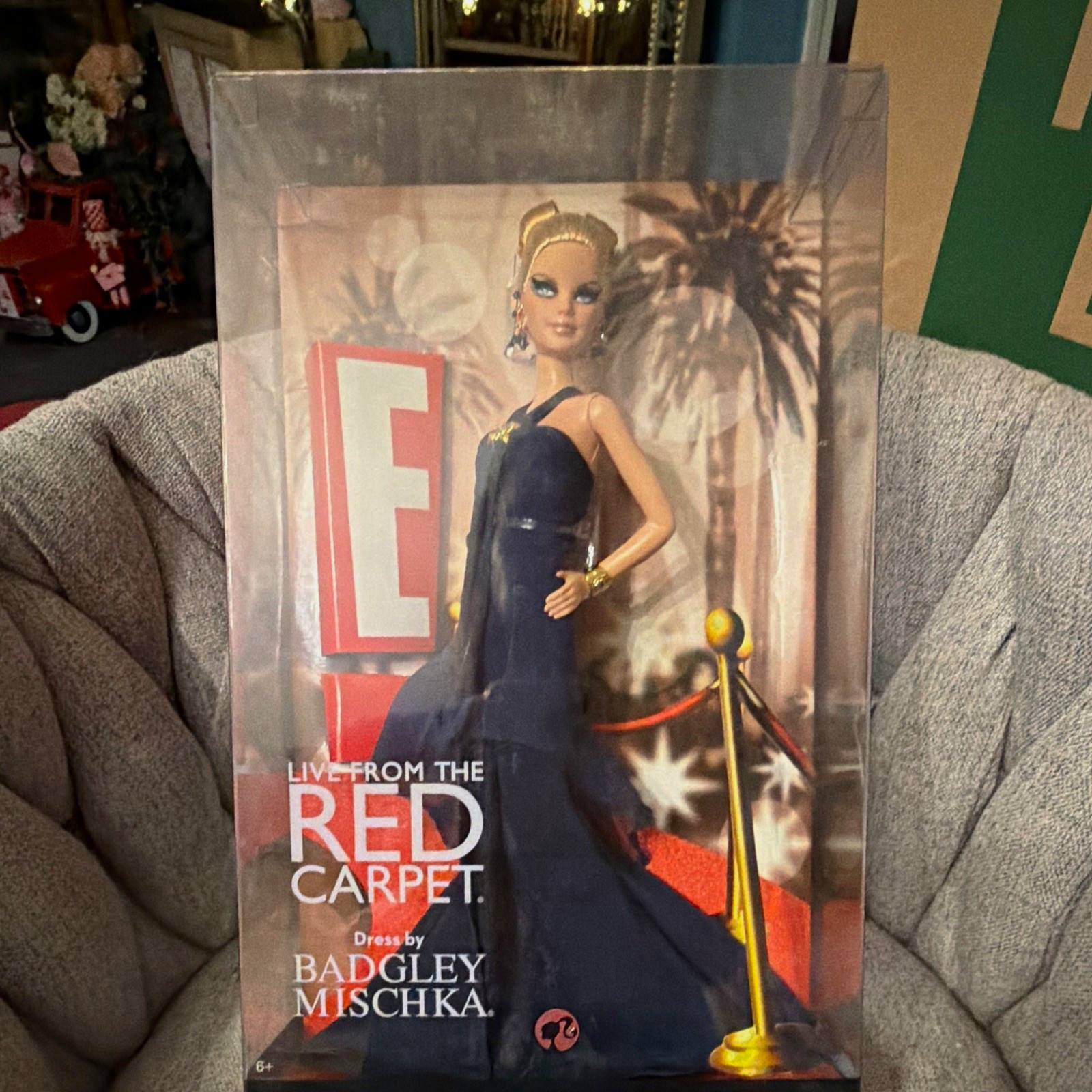 Mattel Barbie Collector E Red Carpet Badgley Mischka Doll w/ Stand COA Mattel Barbie Collector E Red Carpet Badgley Mischka Doll w/ Stand COA