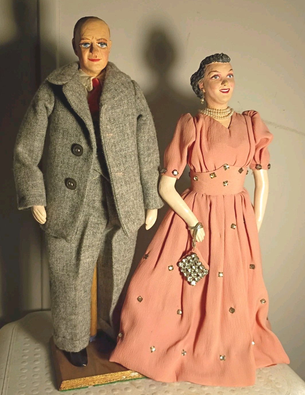 1950\'s Artist Made President Eisenhower & First Lady \