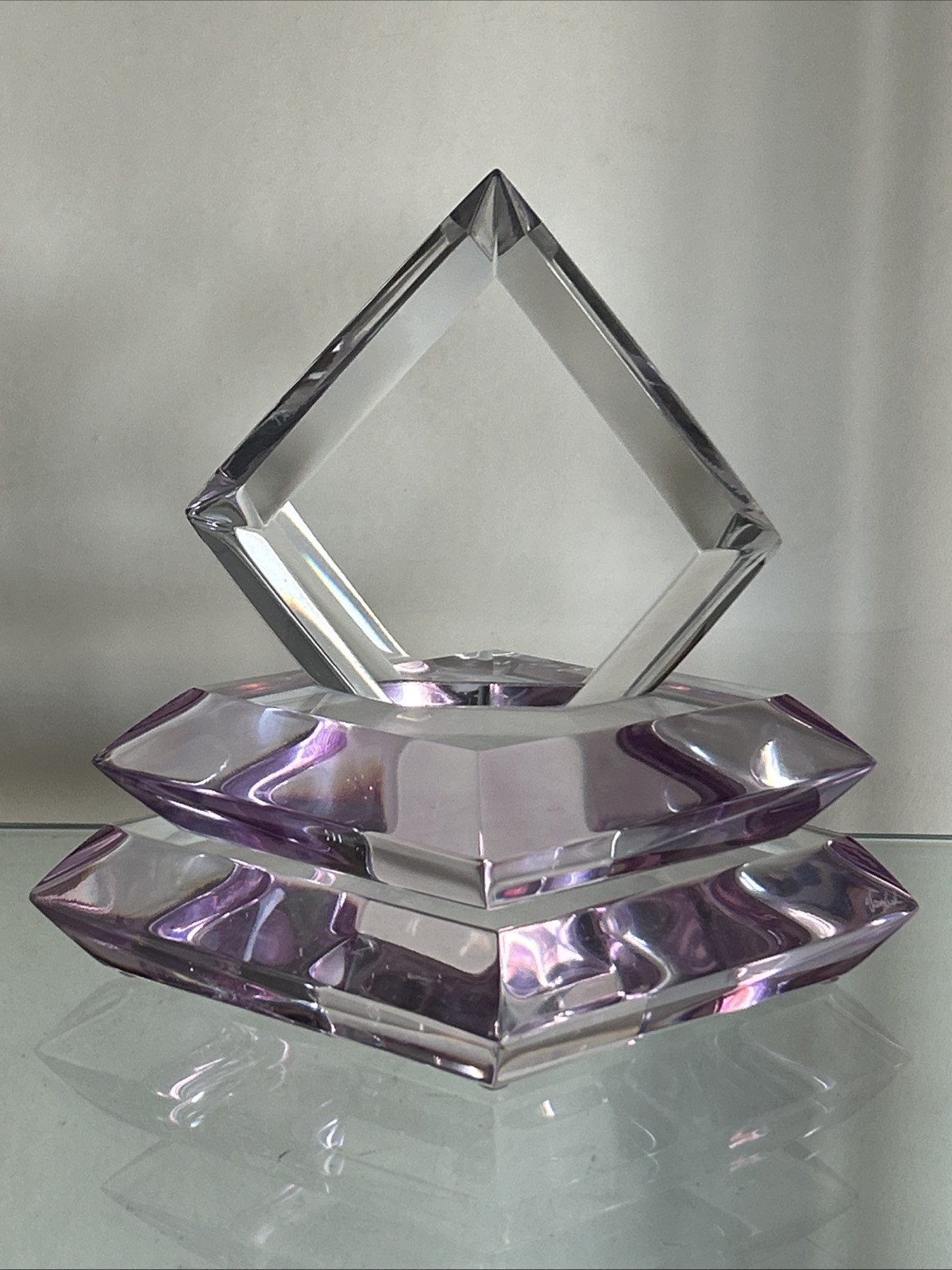 Vintage Hiro Van Teal  Lucite Sculpture MCM