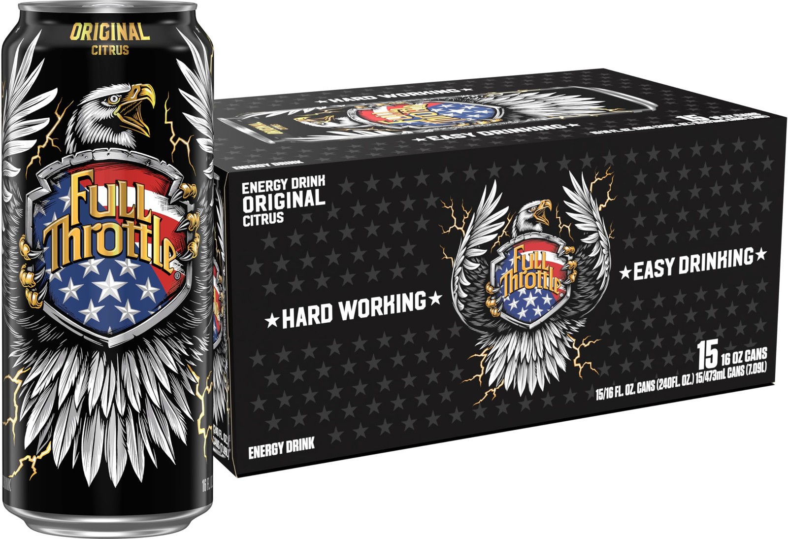 Full Throttle Citrus: Hard-Working Energy Drink. 16 Fl oz Full Throttle Citrus: Hard-Working Energy Drink. 16 Fl oz