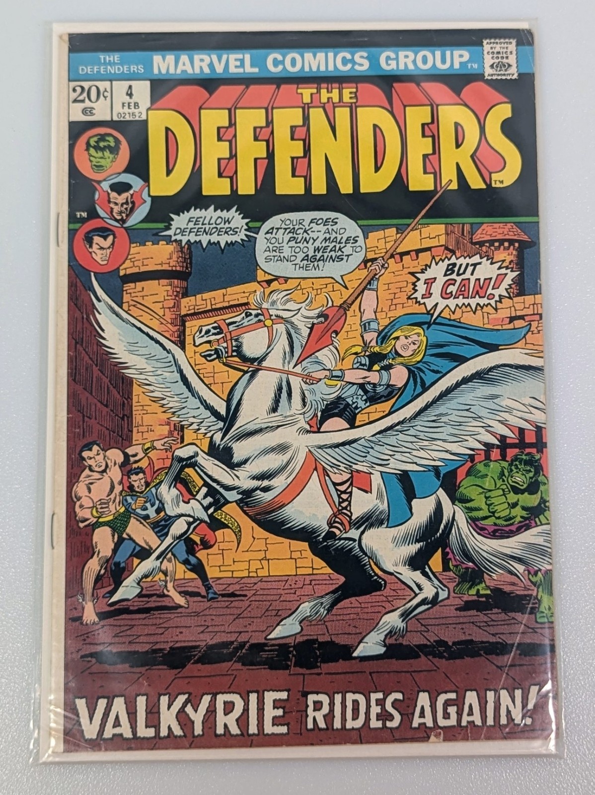 The Defenders #4 (Marvel Comics, 1973) 1st Barbara Norris As Valkyrie