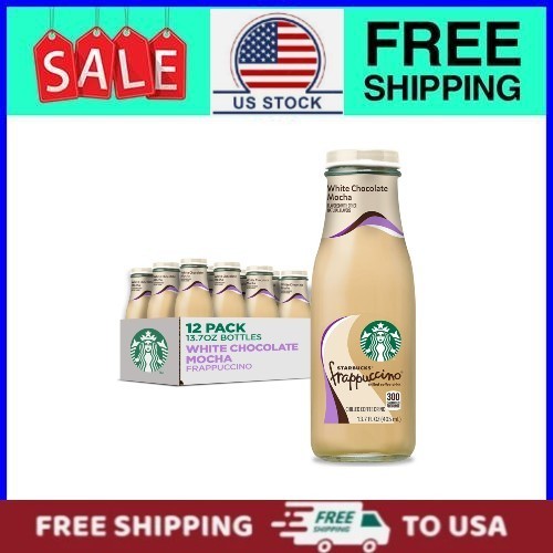 Starbucks Frappuccino White Chocolate Mocha Iced Coffee Drink 13.7 fl oz 12 Pack