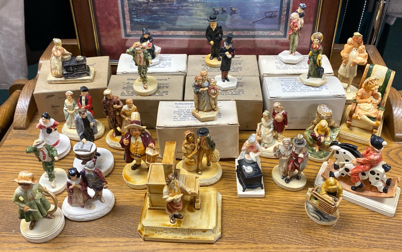 26 Vintage Sebastian Miniatures Figurines 1940s-80s With & W/O Boxes 26 Vintage Sebastian Miniatures Figurines 1940s-80s With & W/O Boxes