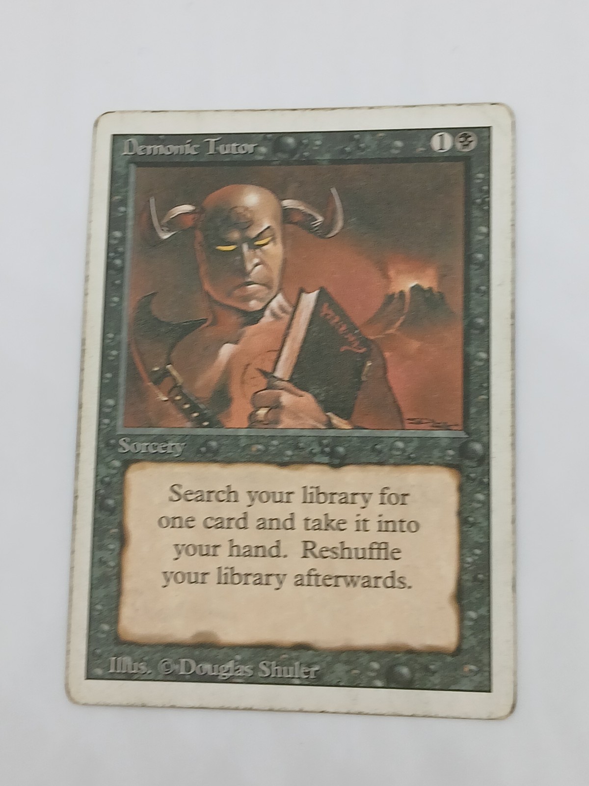 Magic MTG Demonic Tutor Revised 1994 #105 EN Uncommon Played Vintage