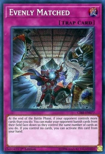 YuGiOh Evenly Matched CIBR-EN077 SE Secret Rare Trading Card Japan