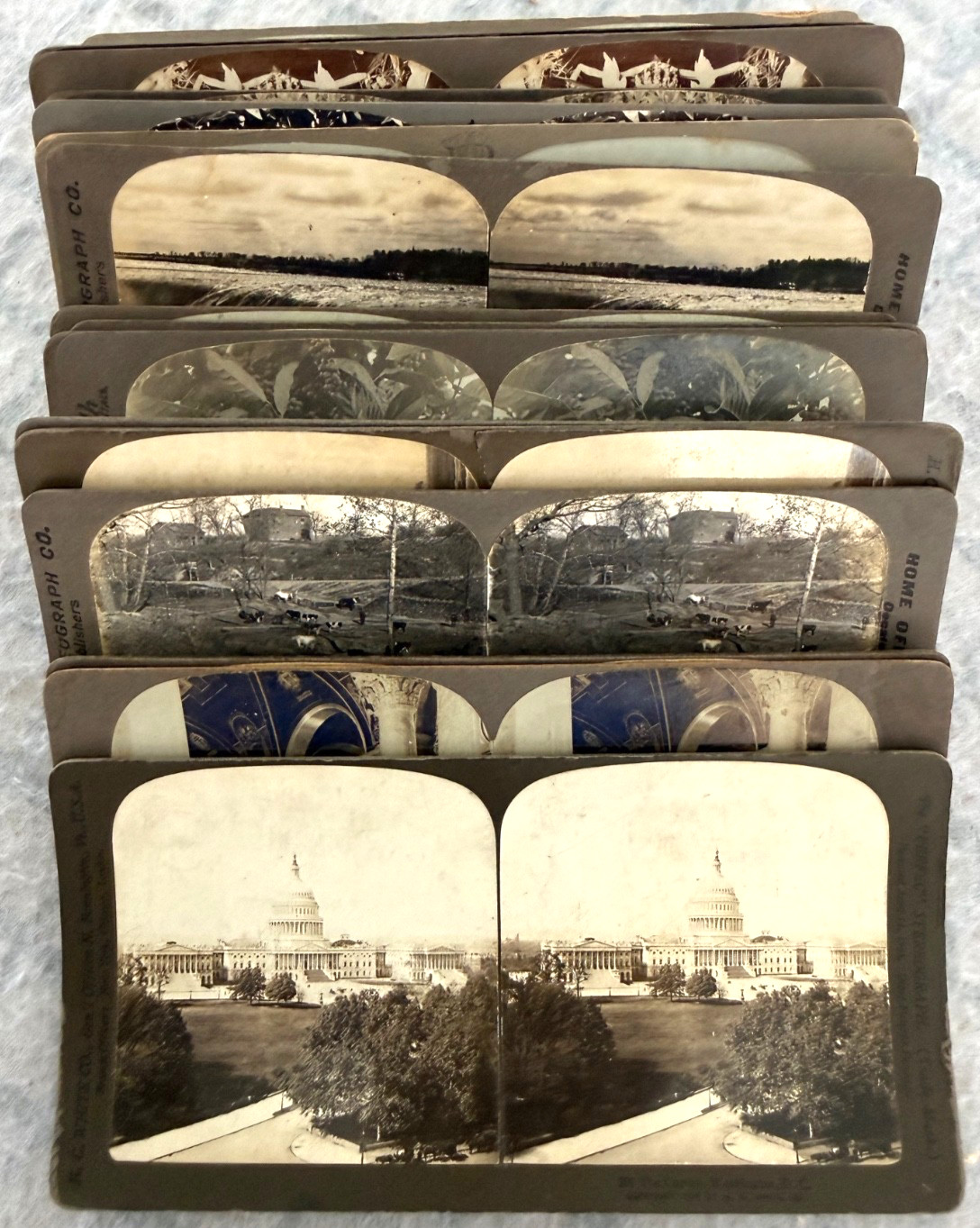 Mixed Lot of 18 Stereoviews, 1910s, All USA, No Lithographs, Lot6 Mixed Lot of 18 Stereoviews, 1910s, All USA, No Lithographs, Lot6