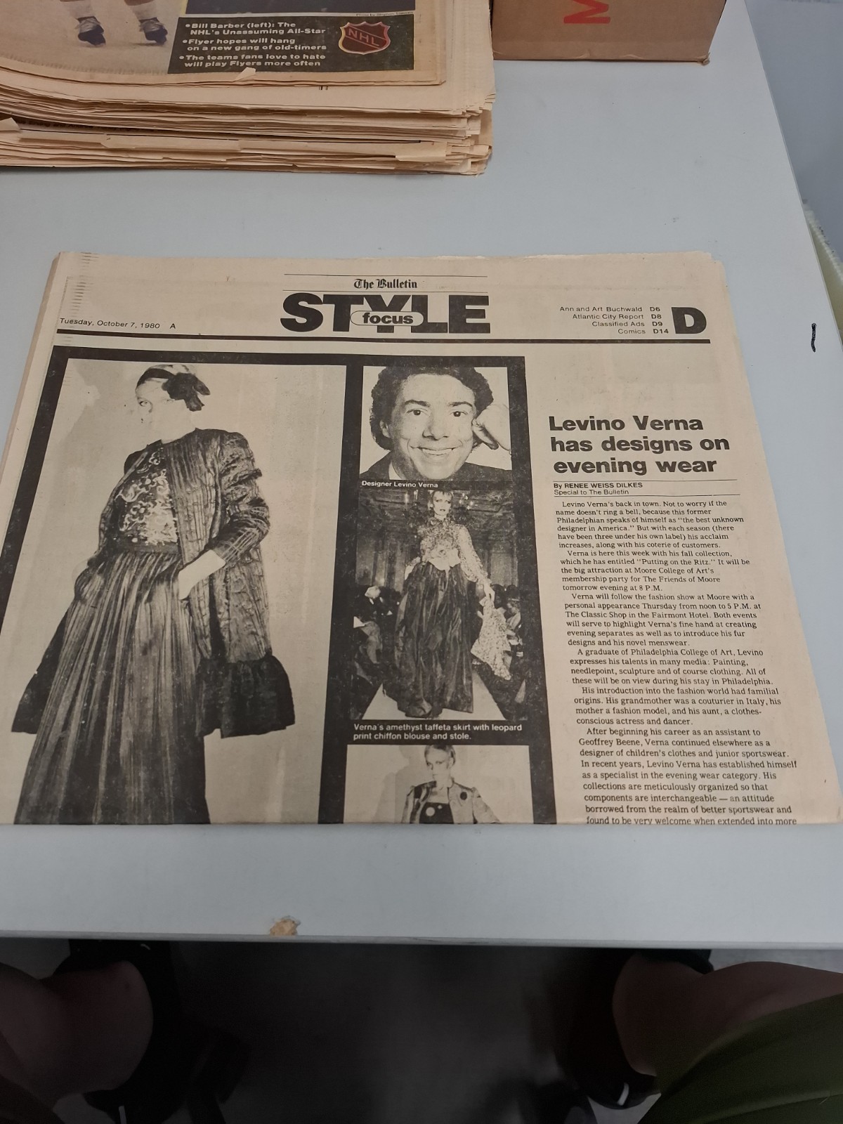 Vintage Philadelphia Bulletin Sec D Oct 7 1980 Comics Movies Ads 