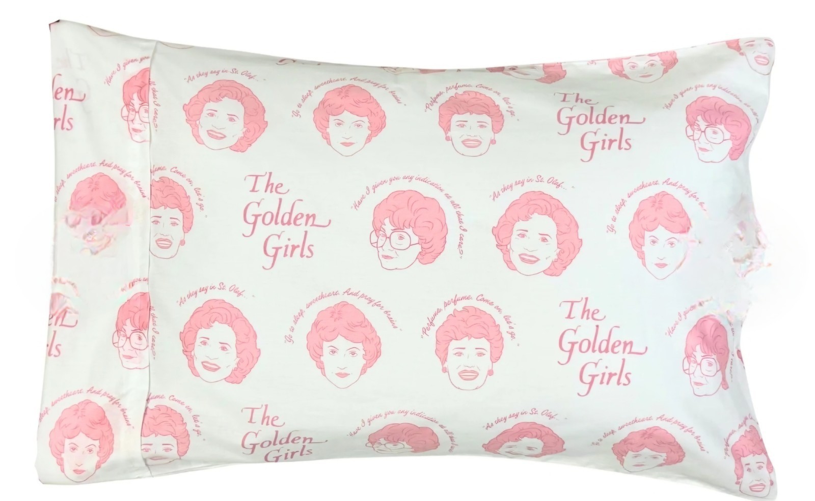 Cakeworthy the Golden Girls King Sham Set of 2 Pillow Case AOP Cotton NEW