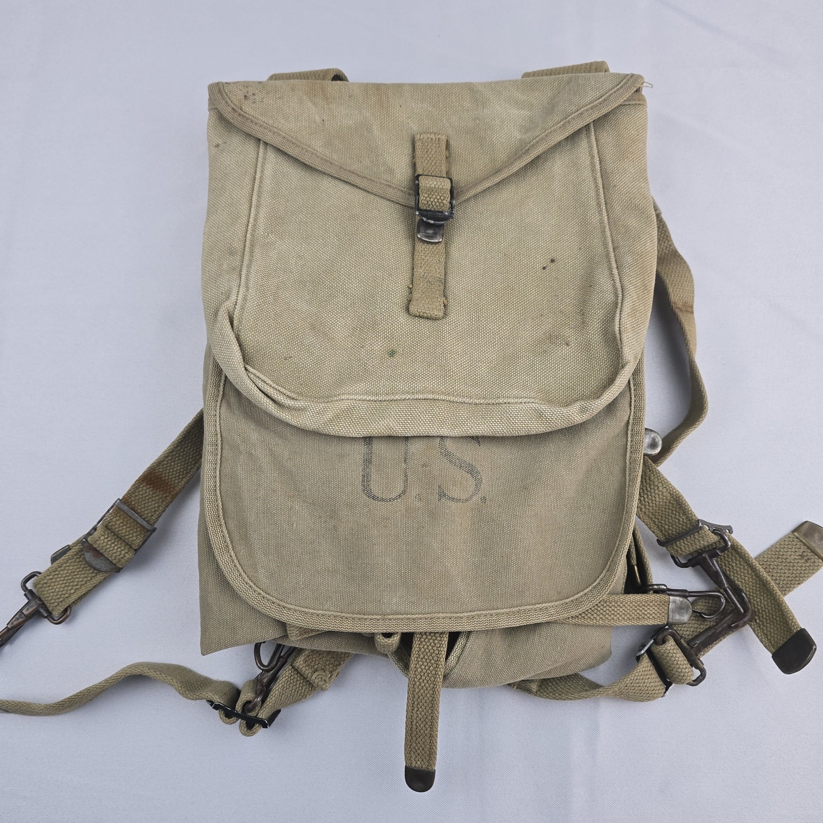 WWII US Army M1928 Haversack Felt Novelty Mfg Co 1942 Field Pack Backpack WWII US Army M1928 Haversack Felt Novelty Mfg Co 1942 Field Pack Backpack