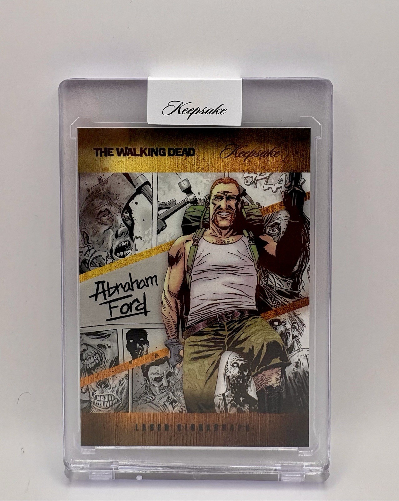 2026 The Walking Dead Signapgraph Yellow Abraham Ford #1/10 Rare Hand Numbered 