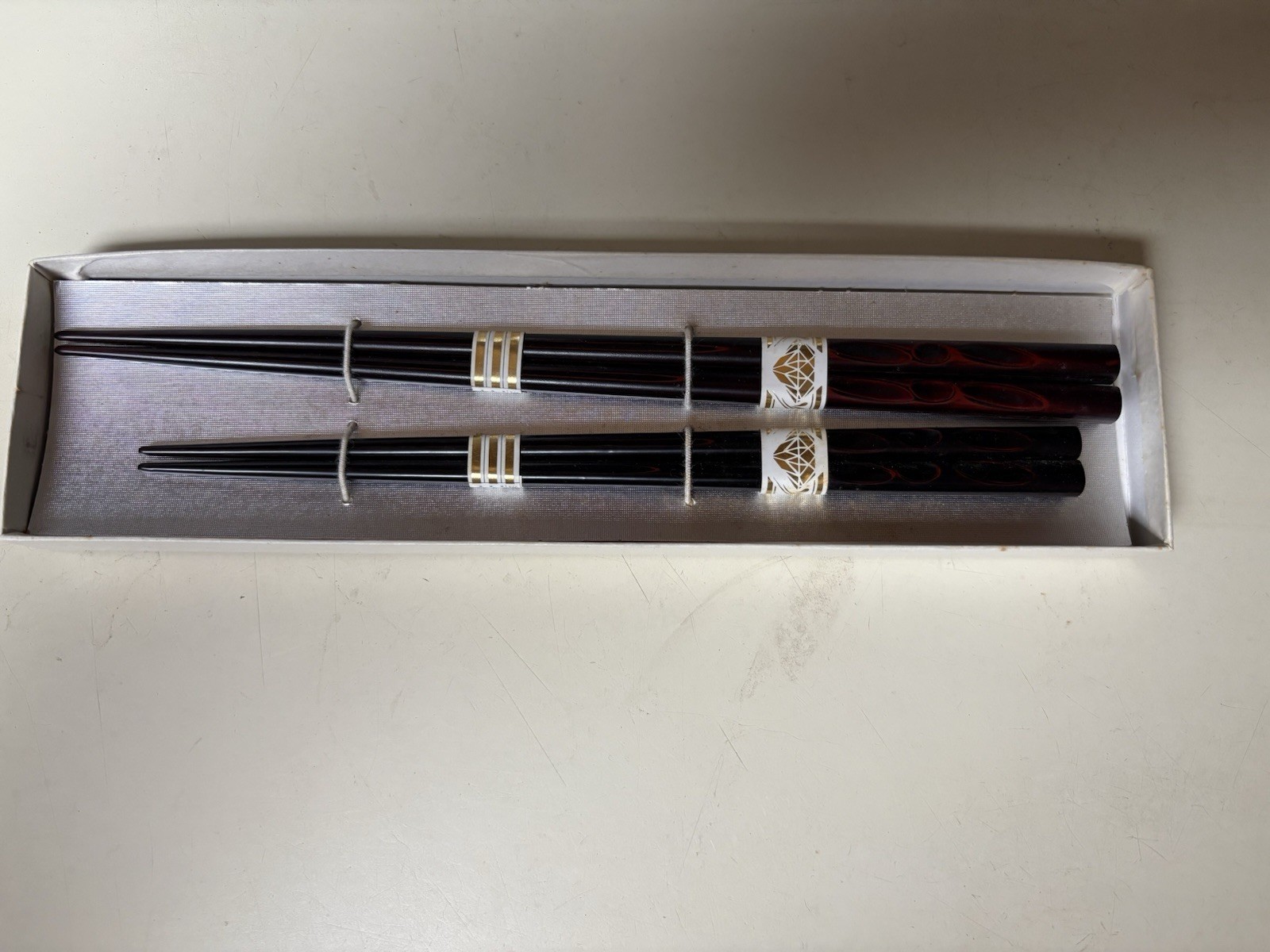 Wajima-nuri Lacquered Chopsticks Pair, Boxed, Unused, Traditional Crafte