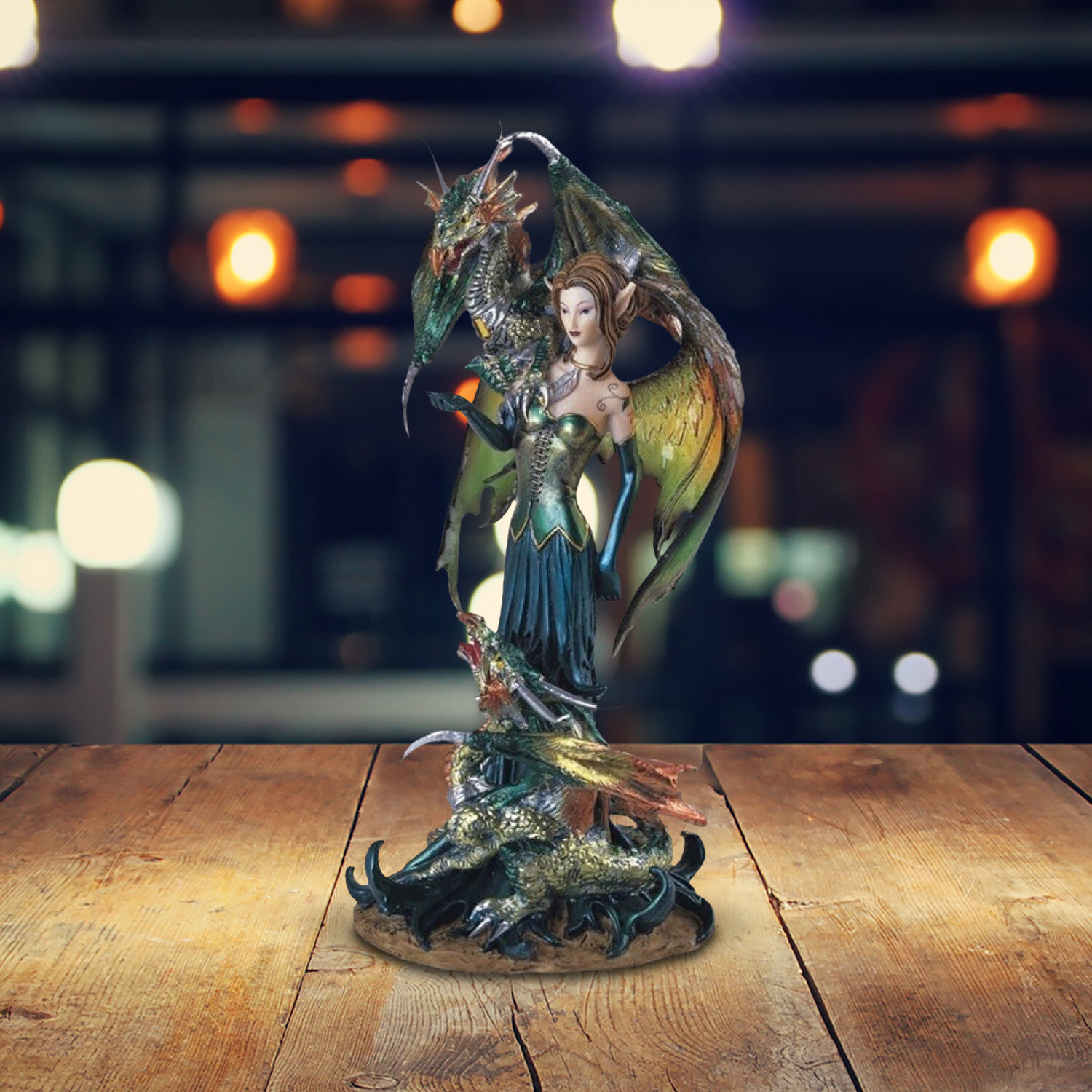 Green Fairy w/Clear Wings Two Dragons 9.5\