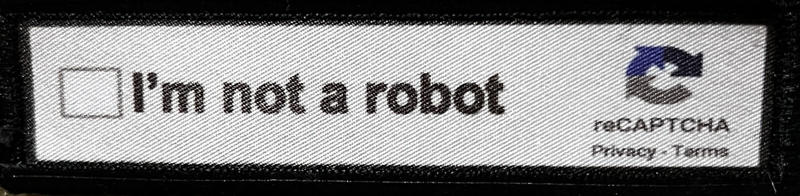 1x4 I\'m Not a Robot Morale Patch Tactical ARMY Hook Military USA Badge Flag