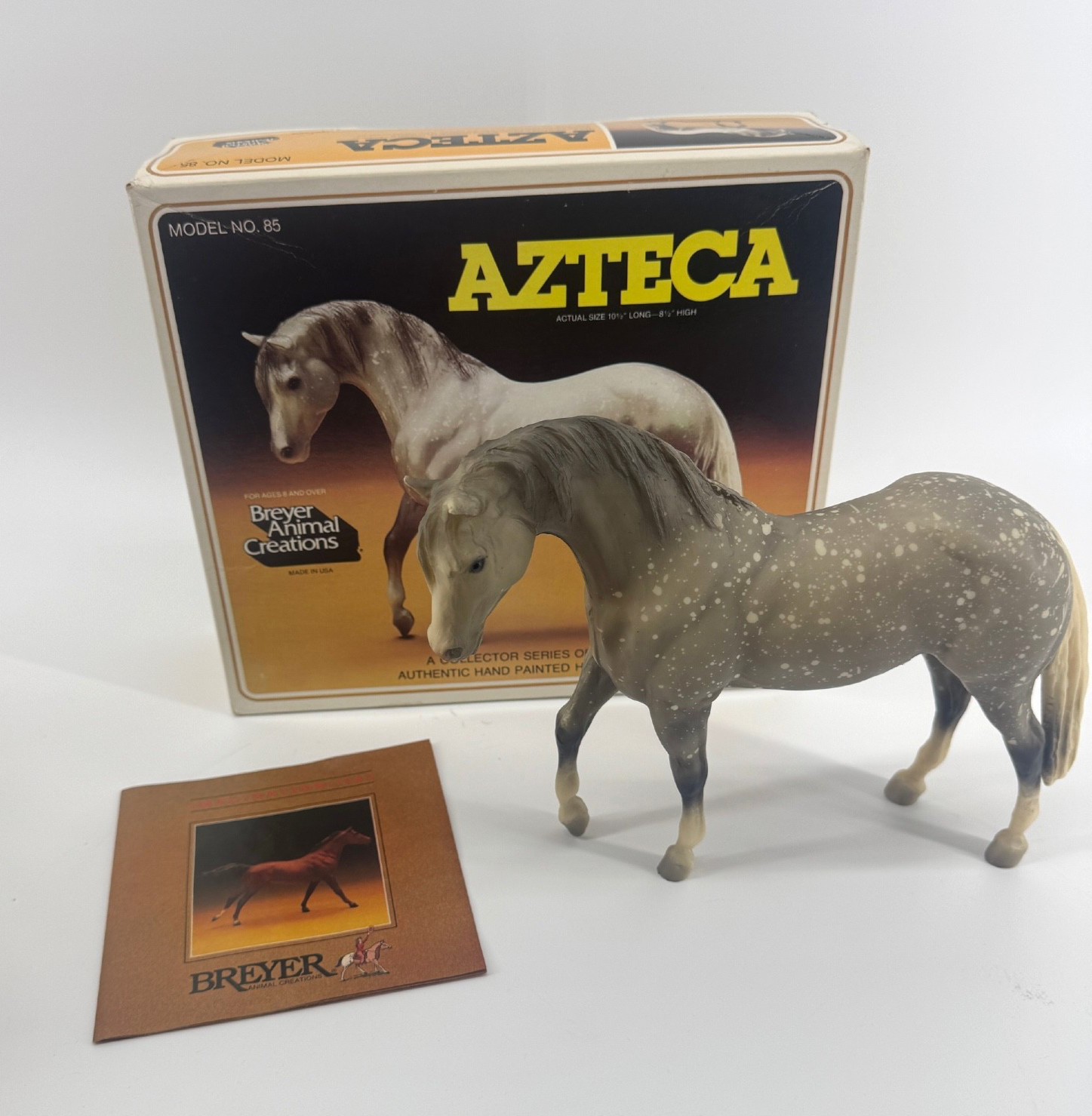 Vintage Breyer #85 Azteca 1982 Dappled Gray Foundation Stallion Handpainted Vintage Breyer #85 Azteca 1982 Dappled Gray Foundation Stallion Handpainted