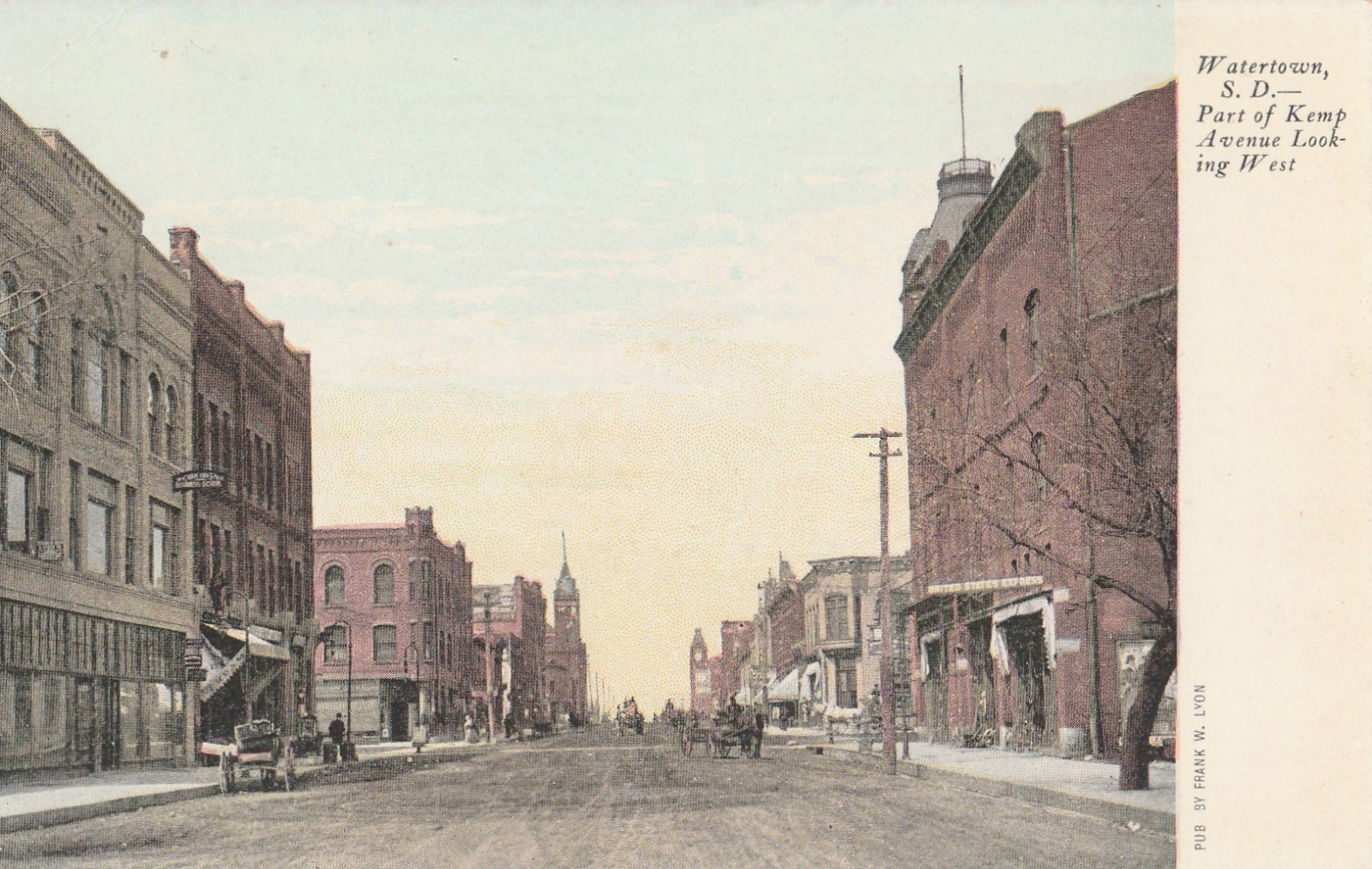South Dakota, Watertown, Kemp Ave. looking West. South Dakota, Watertown, Kemp Ave. looking West.