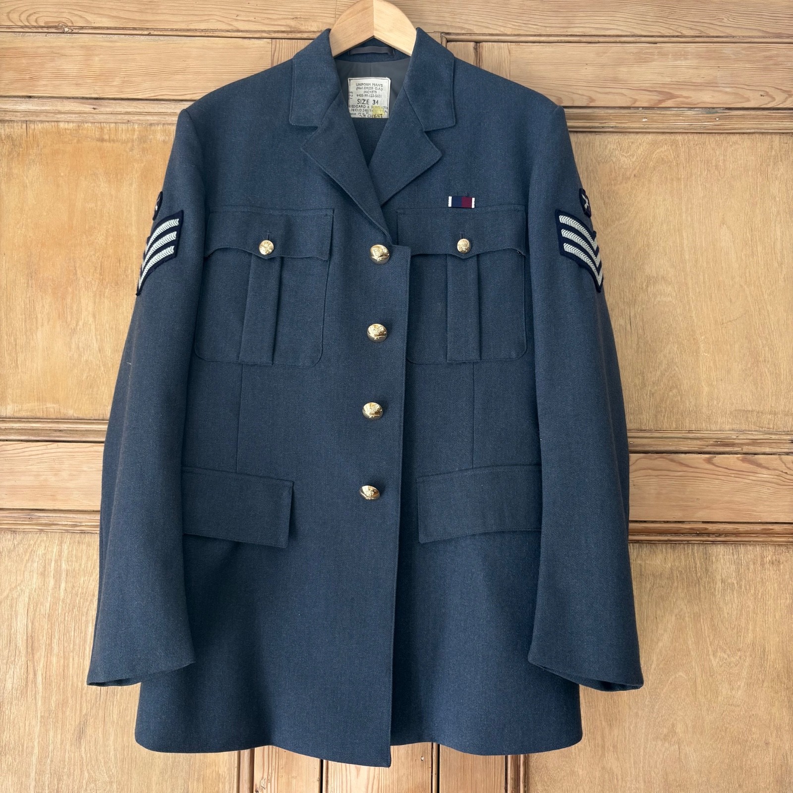Vintage Royal Air Force RAF No 1 Dress Uniform Jacket Trousers Sergeant Rank 38