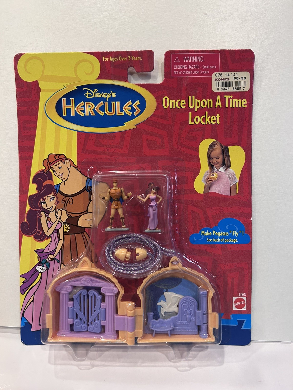 Vintage Mattel Disney Hercules Once Upon a Time Pocket Locket Playset 67807