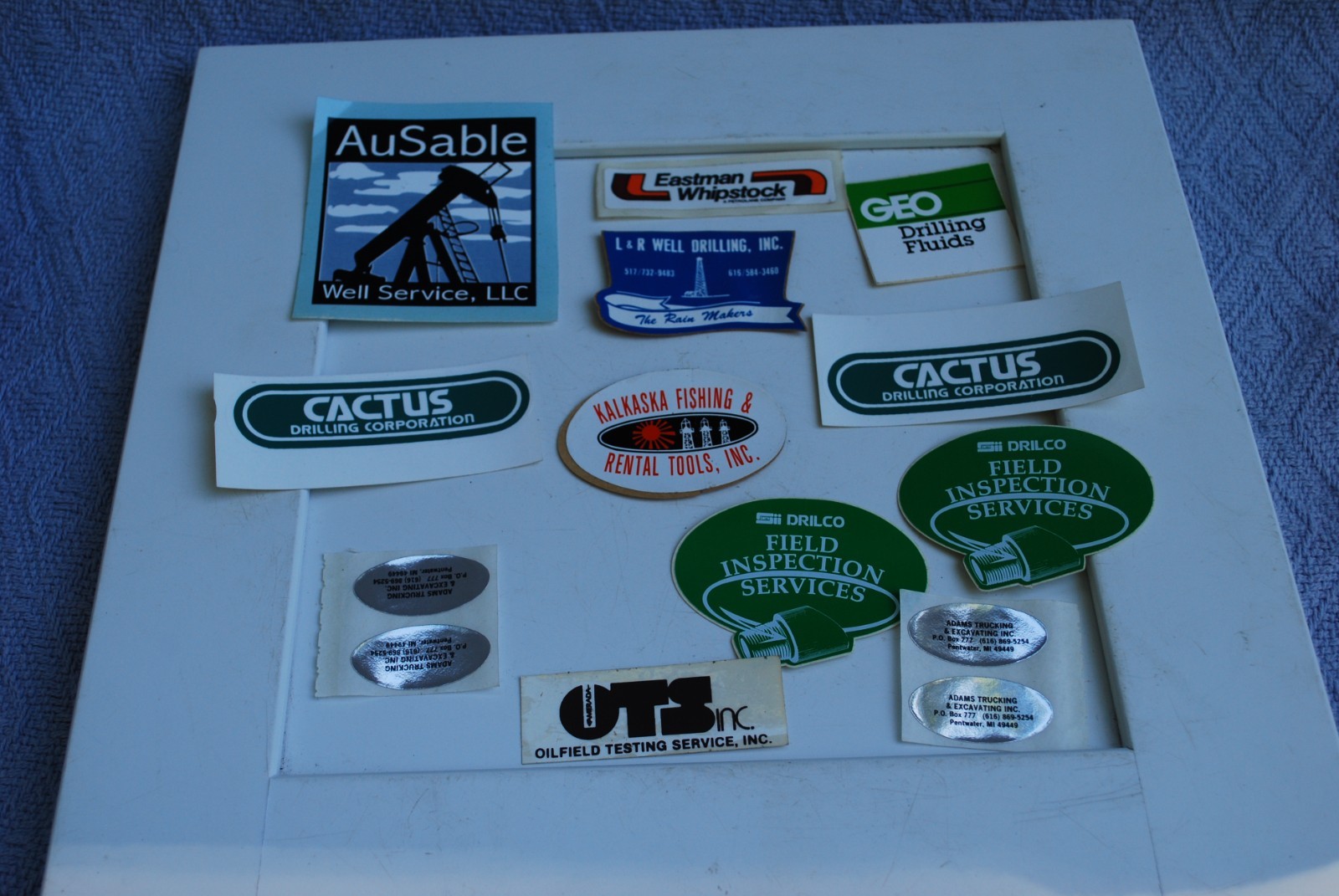 Vintage oilfield stickers Set Of 12, Drilling, Trucking, Energy,Service Oil, Gas