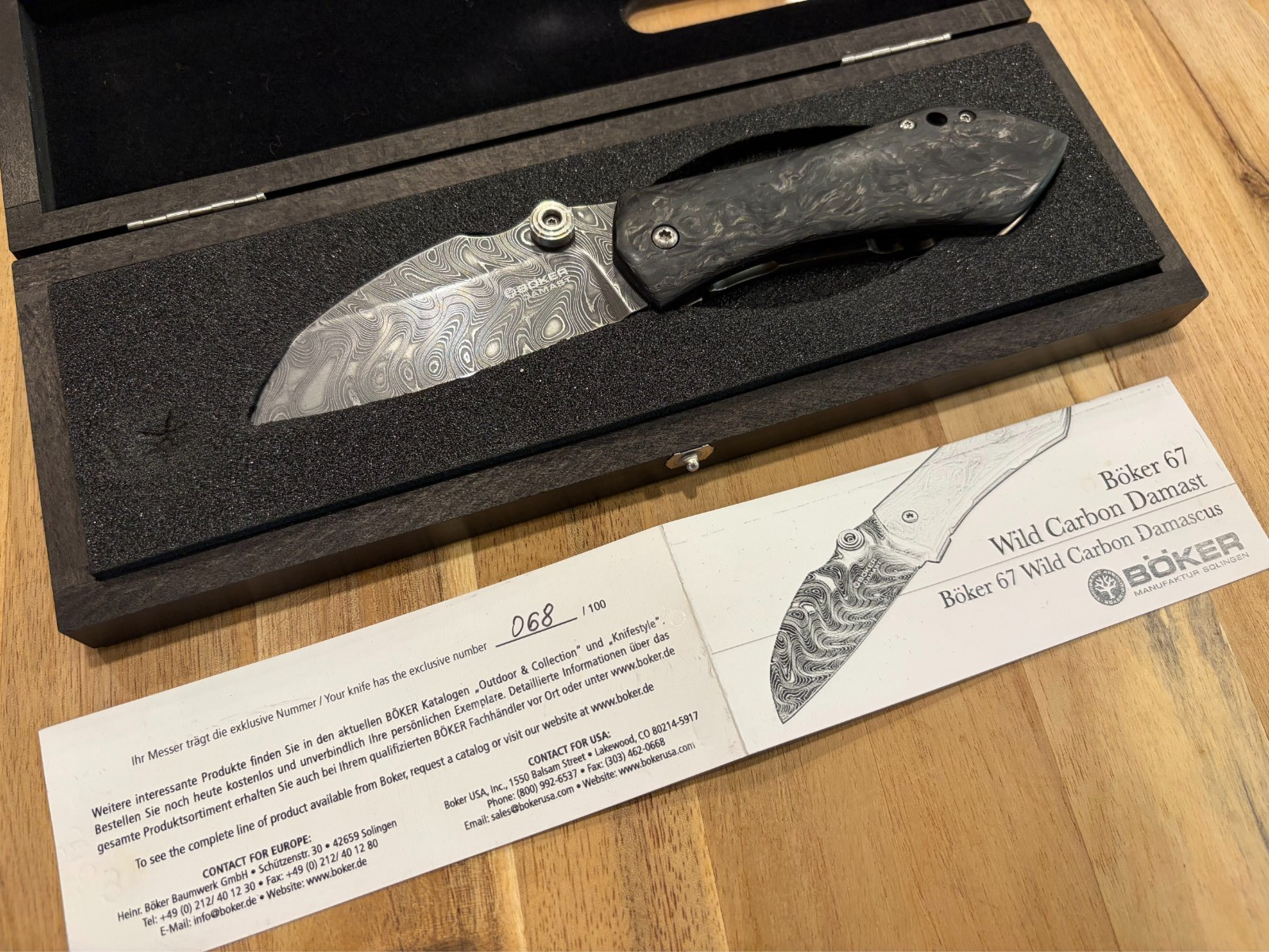 Boker 67 Jens Anso Wild Carbon 3.5