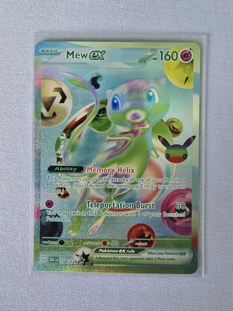 Pokemon - Mew ex 158/128 30th anniversary set 